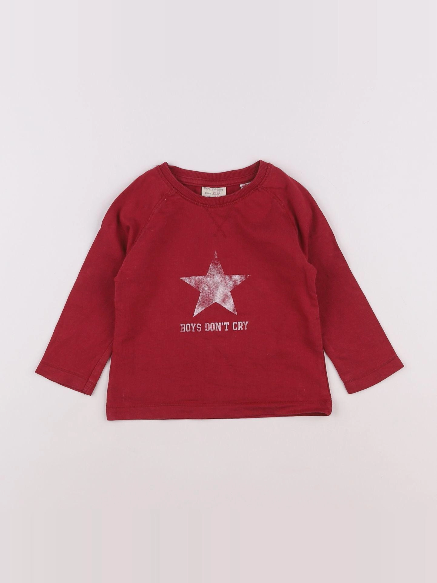 Zara - tee-shirt rouge - 9/12 mois