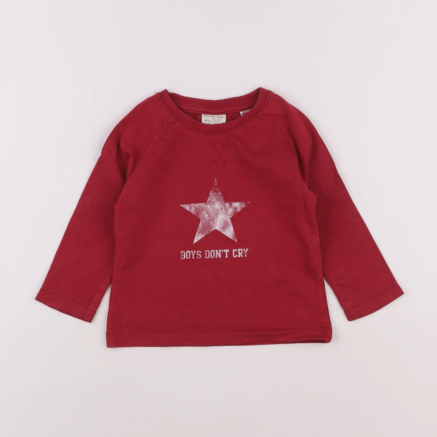 Zara - tee-shirt rouge - 9/12 mois
