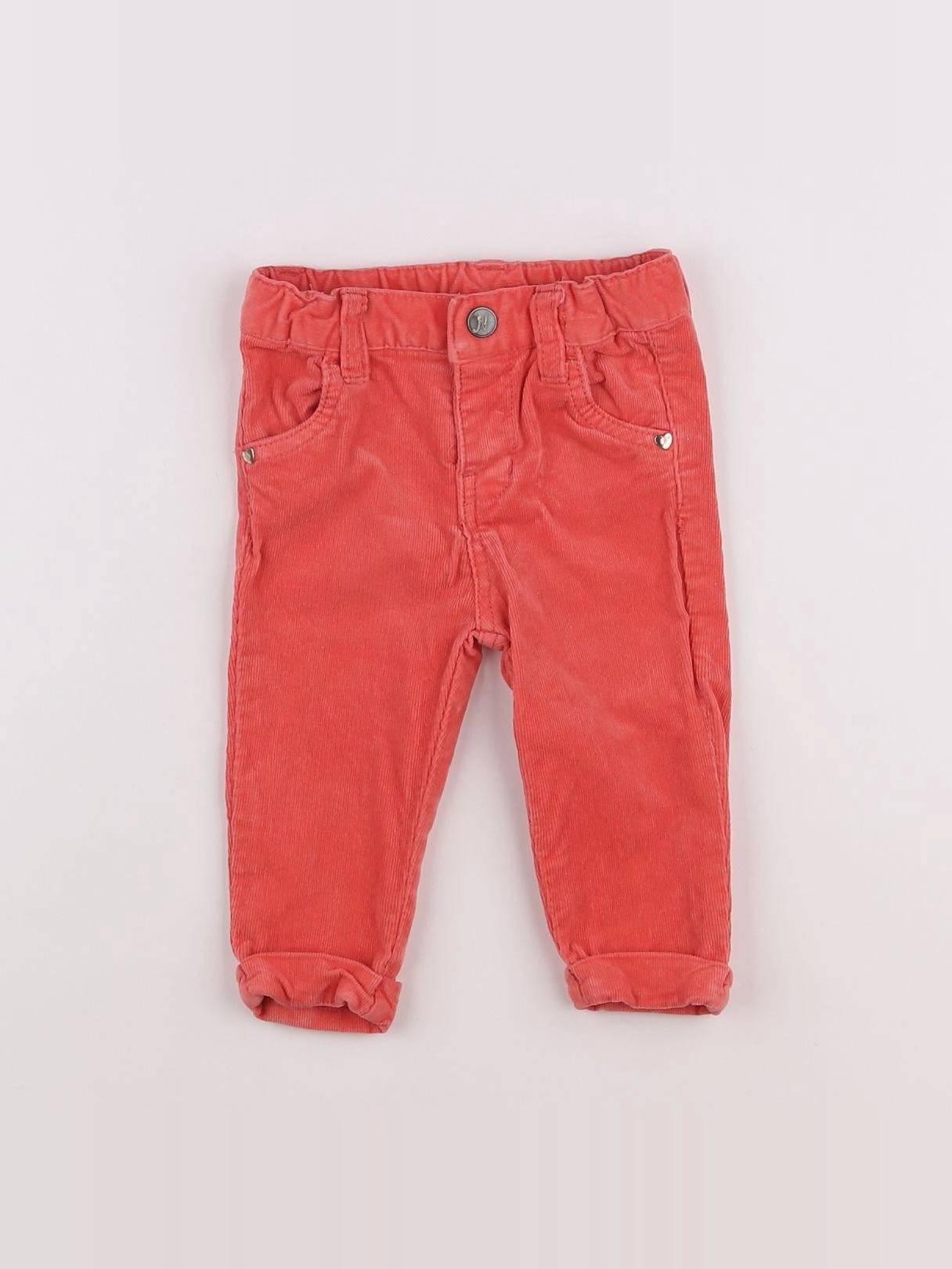 Noukie's - pantalon orange, rose - 9 mois