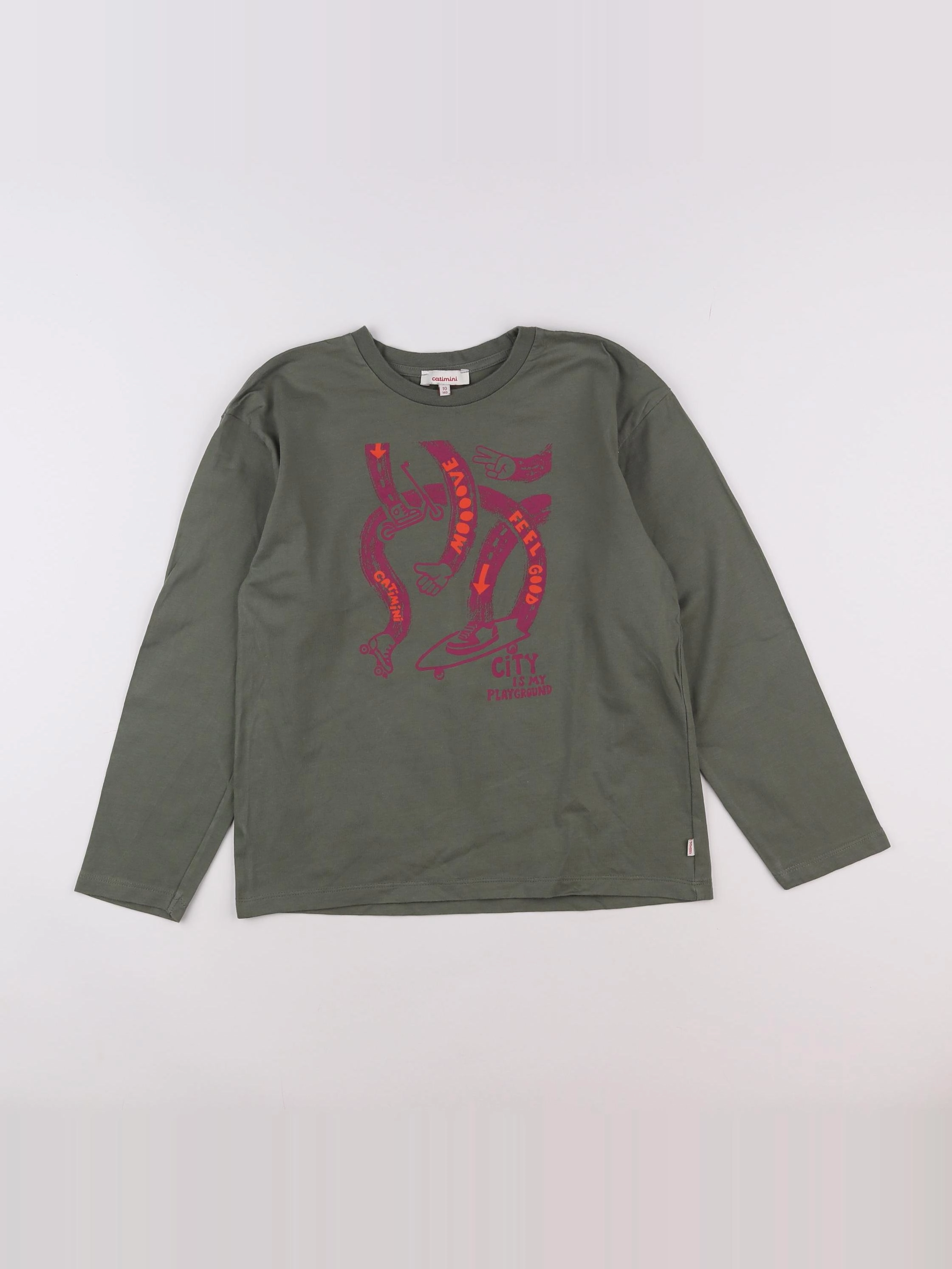 Catimini - tee-shirt vert - 10 ans