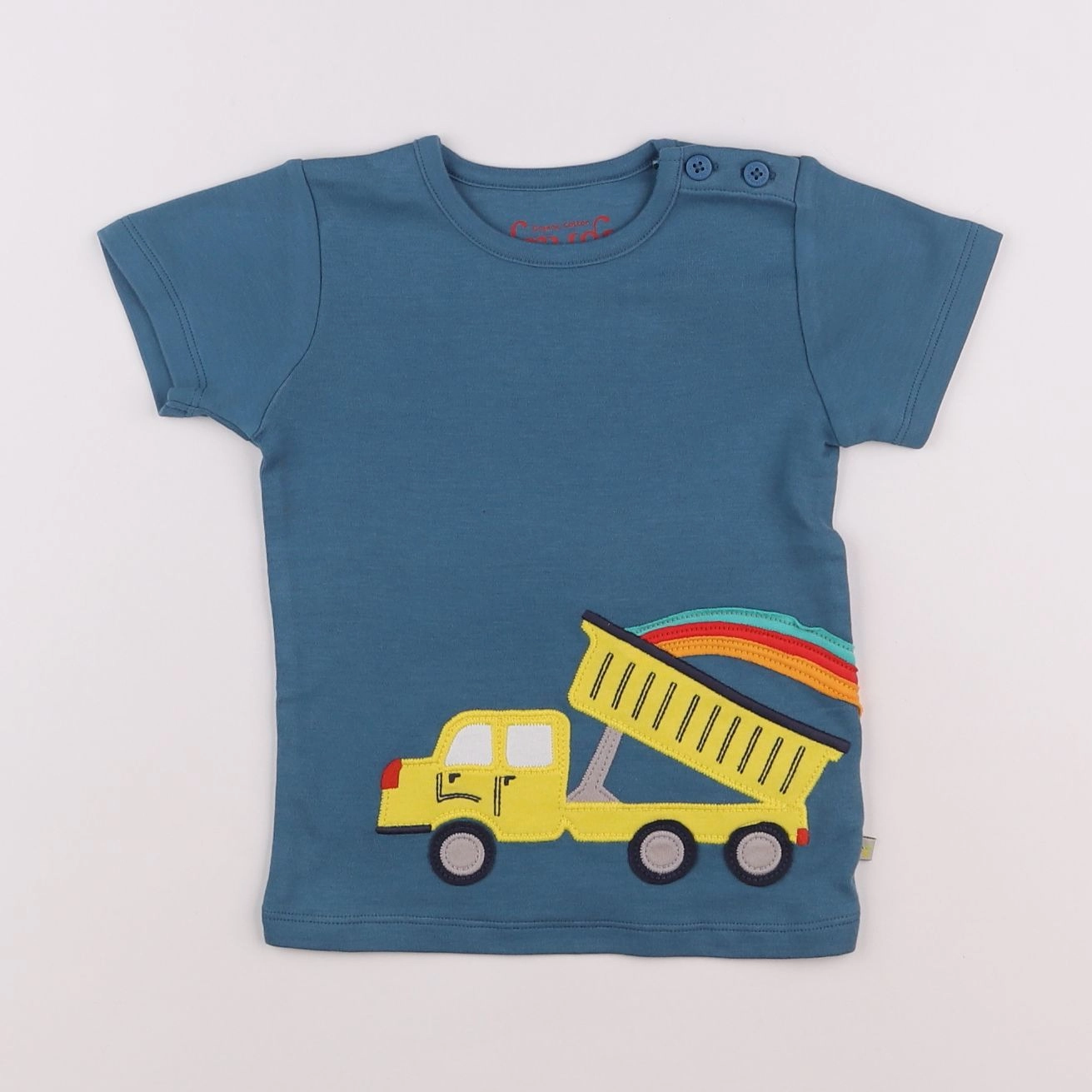 Frugi - tee-shirt bleu - 18 mois à 2 ans