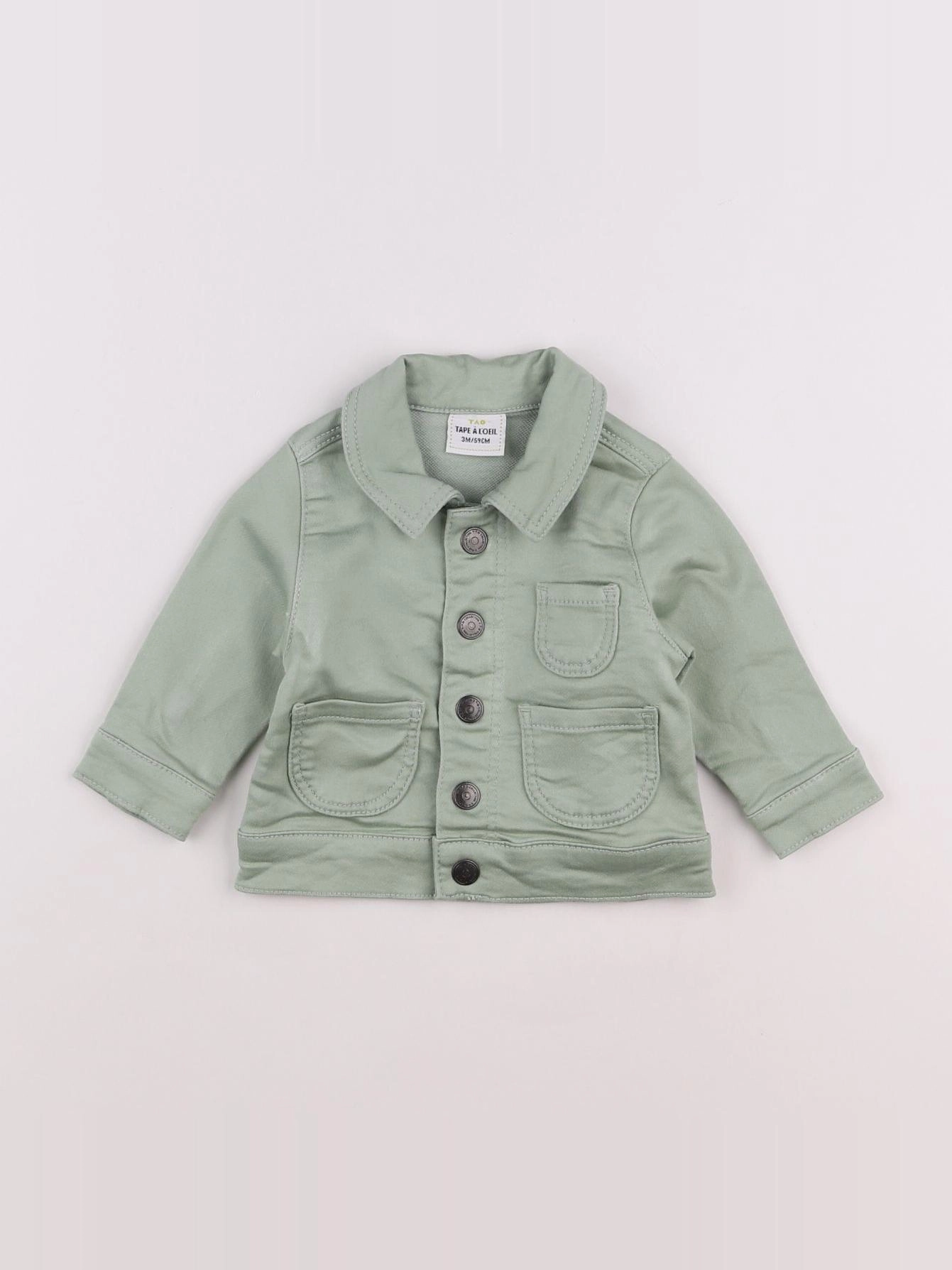 Tape à l'oeil - veste vert - 3 mois