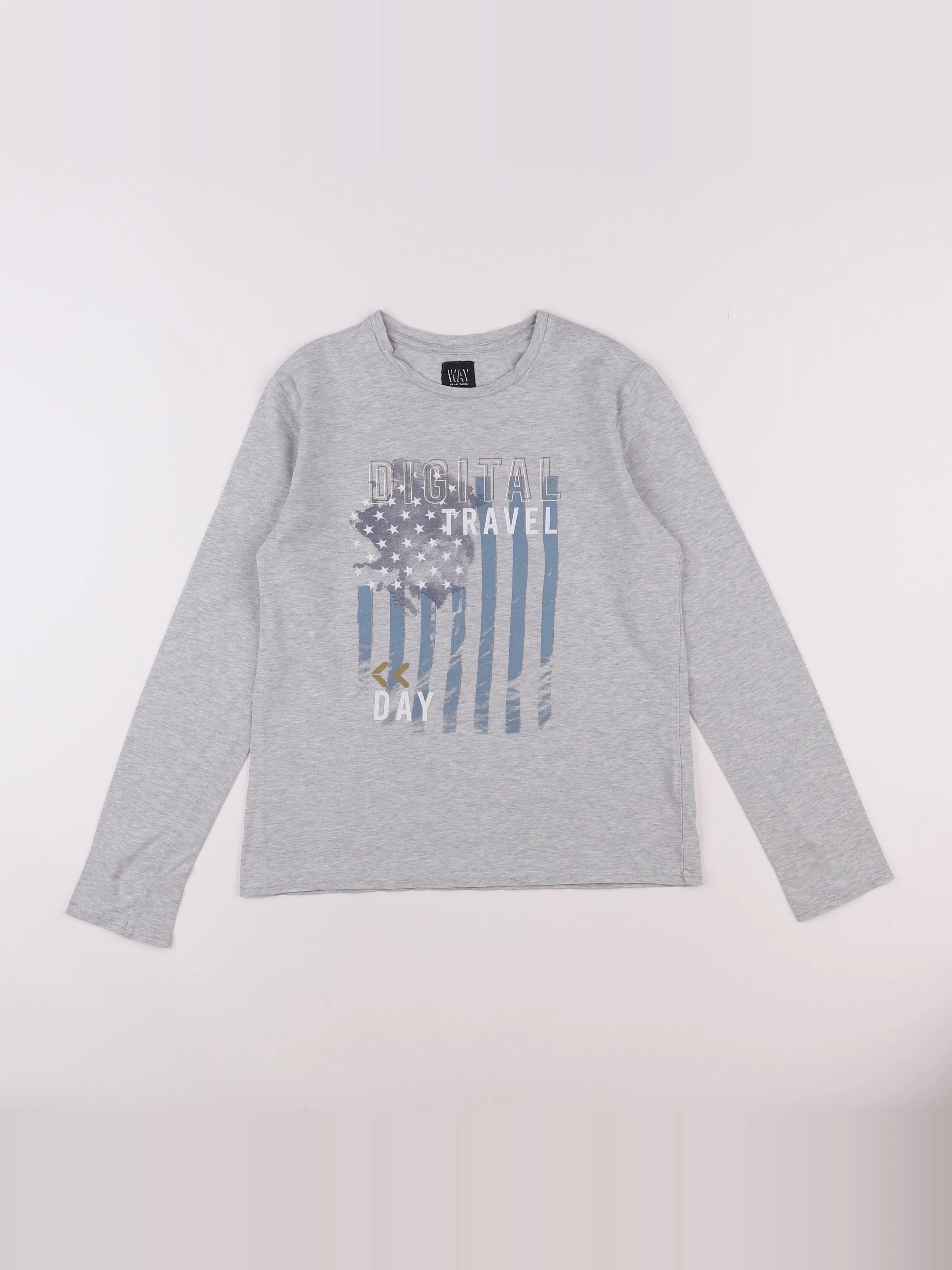 IKKS - tee-shirt gris - 12 ans