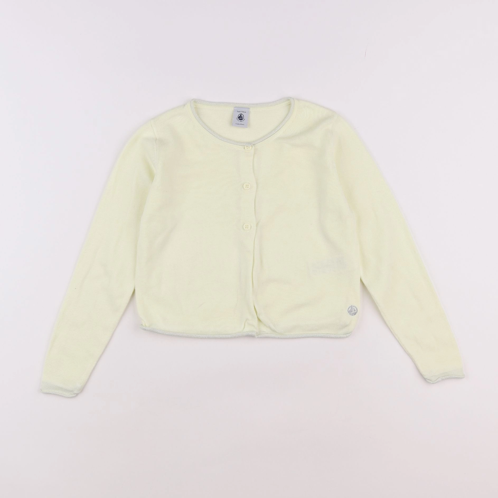 Petit Bateau - gilet jaune - 6 ans