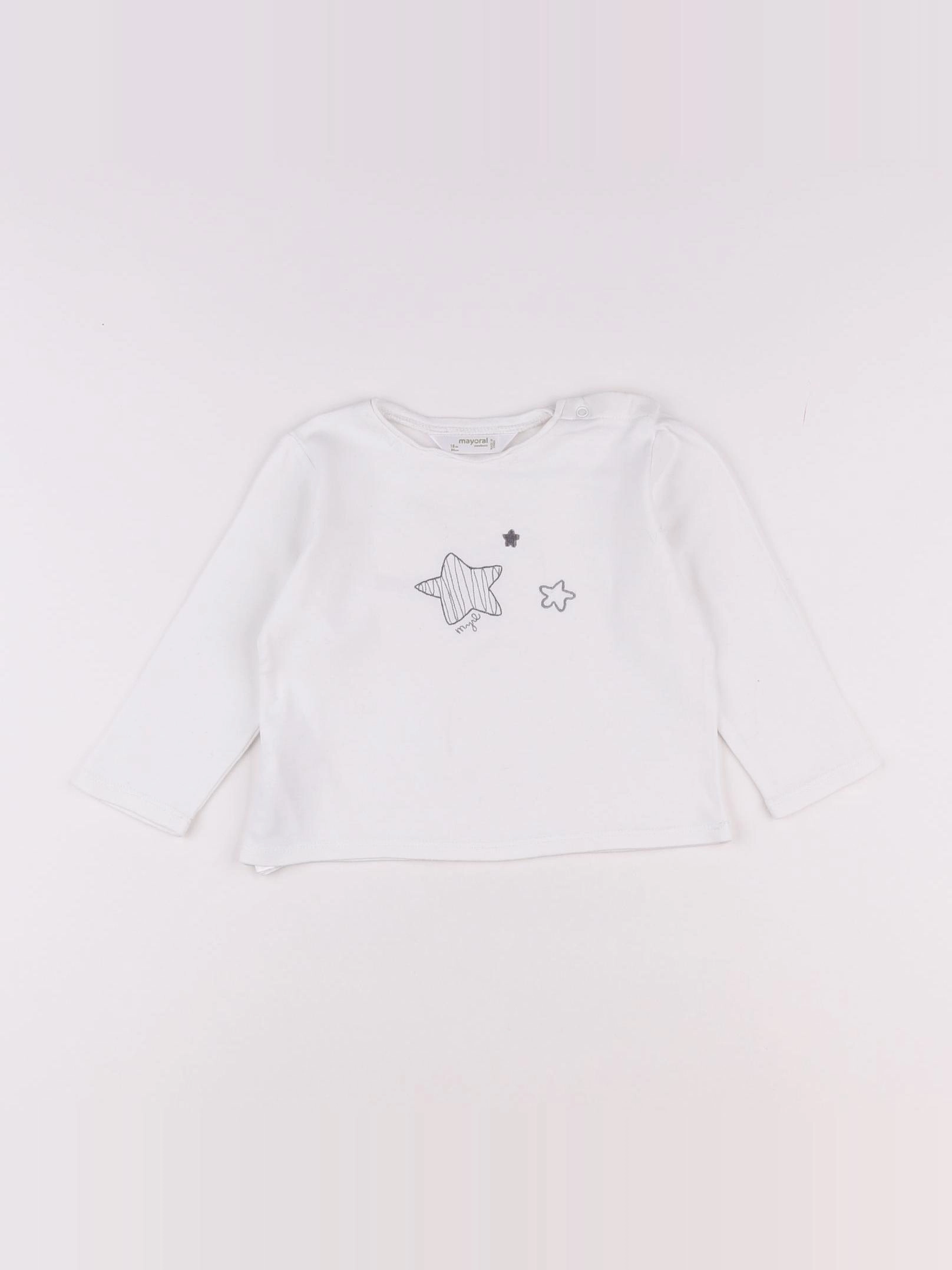 Mayoral - tee-shirt blanc - 18 mois