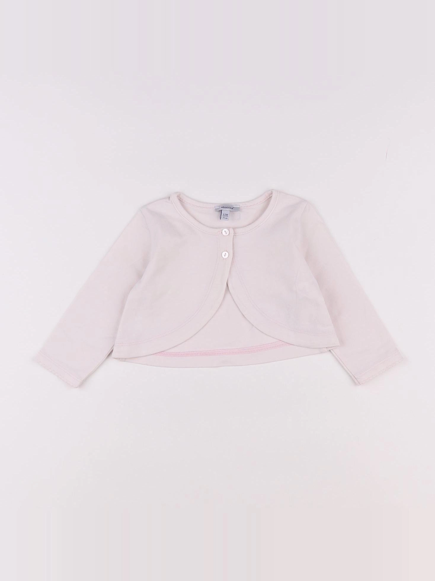 Absorba - gilet rose - 12 mois
