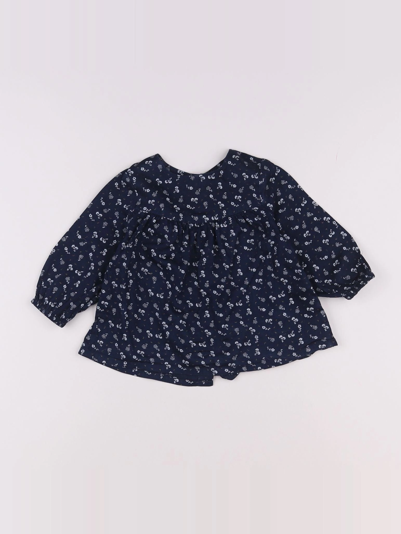 Tape à l'oeil - blouse bleu - 12 mois