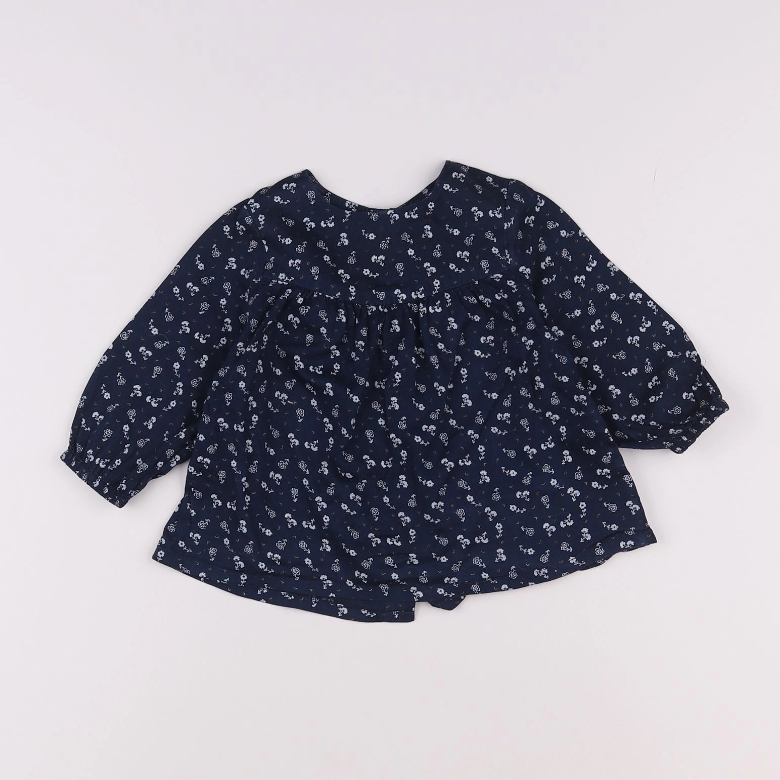 Tape à l'oeil - blouse bleu - 12 mois