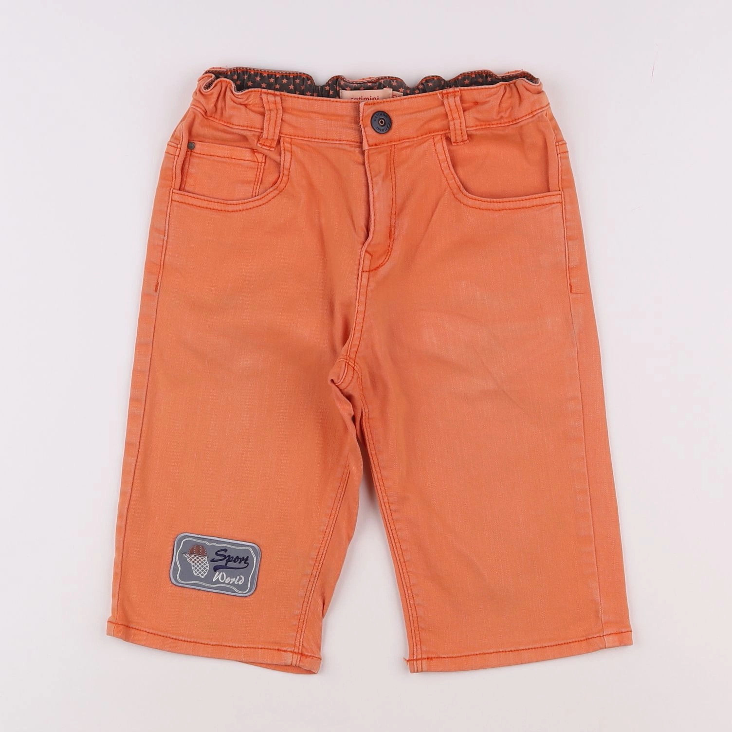 Catimini - short orange - 10 ans