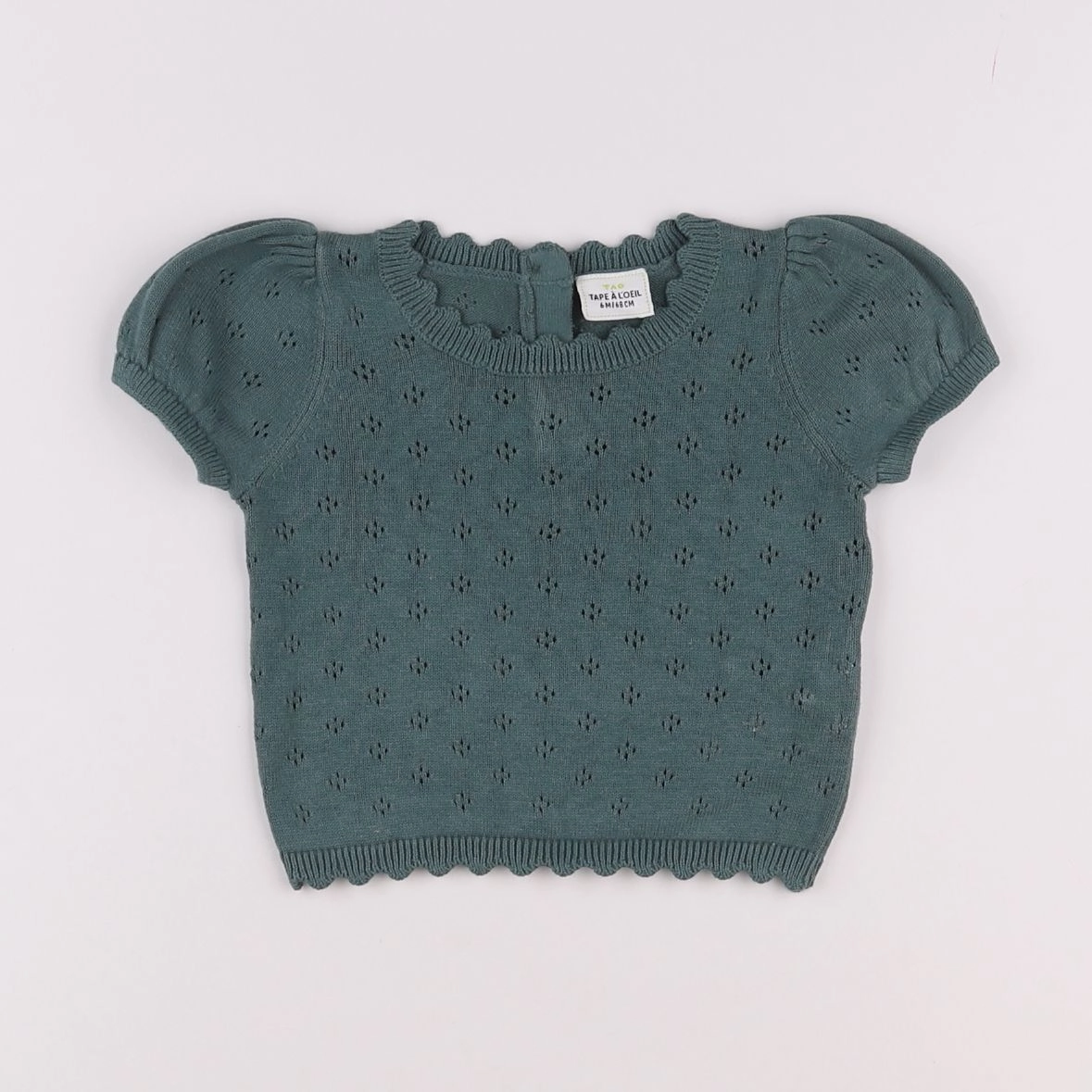 Tape à l'oeil - gilet vert - 6 mois