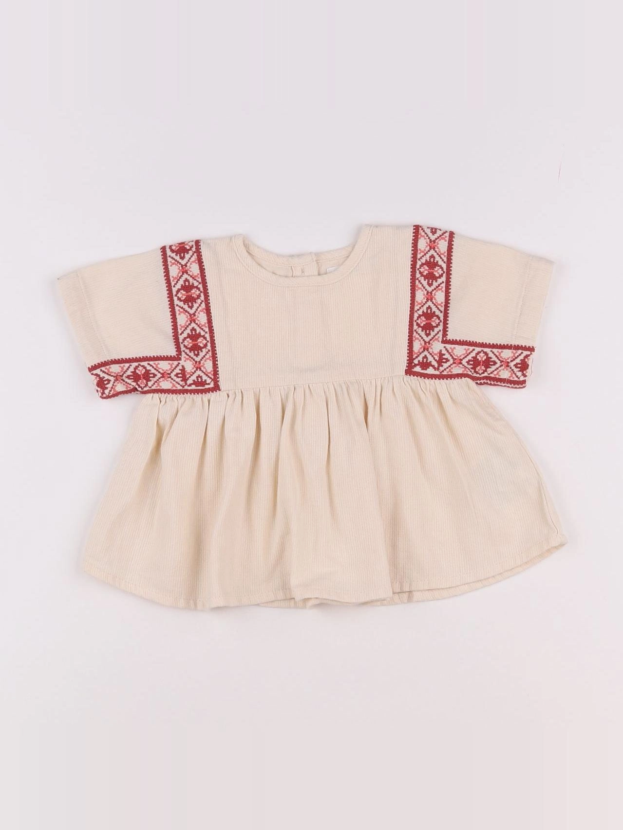 Boutchou - blouse beige - 6 mois