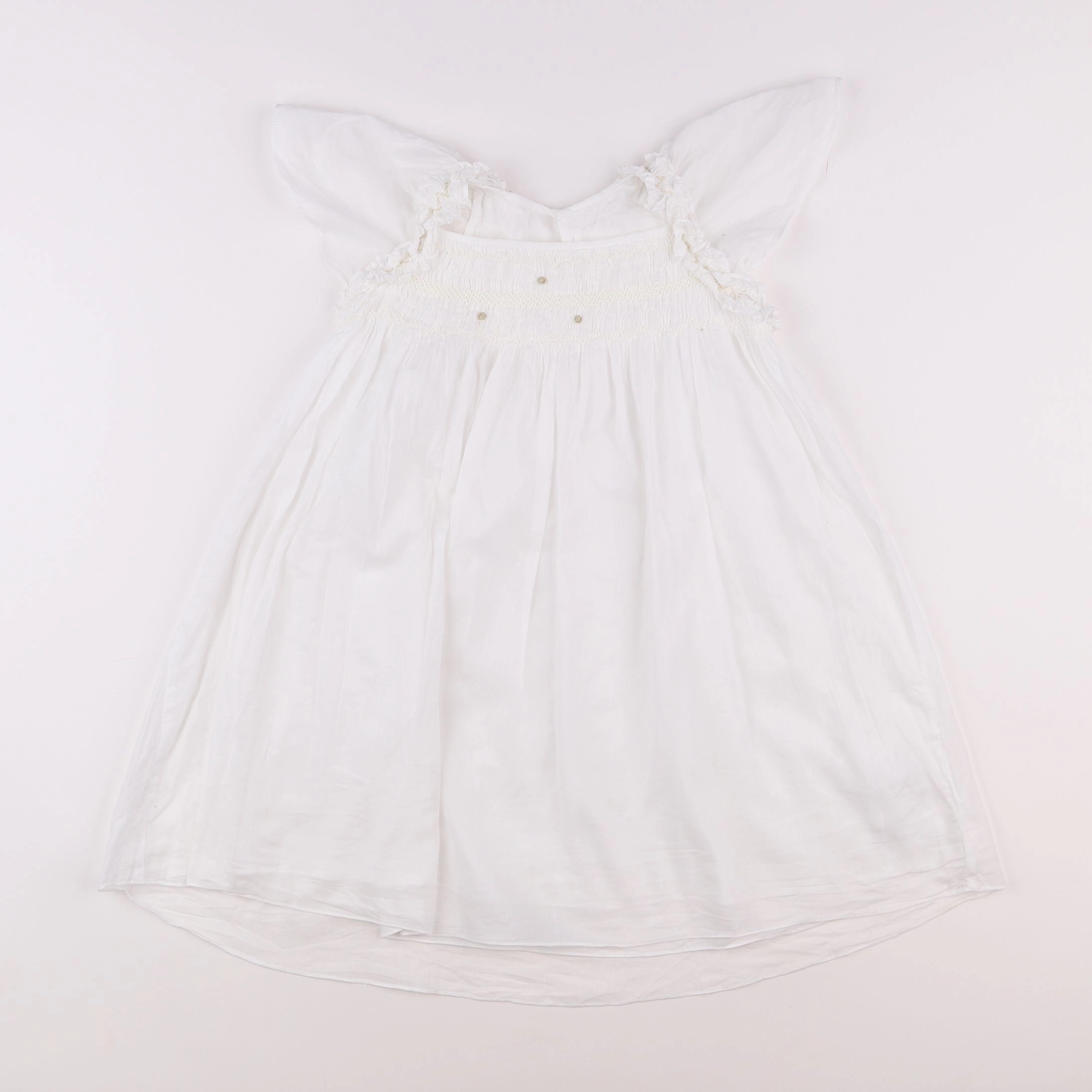 Cyrillus - robe blanc - 7 ans