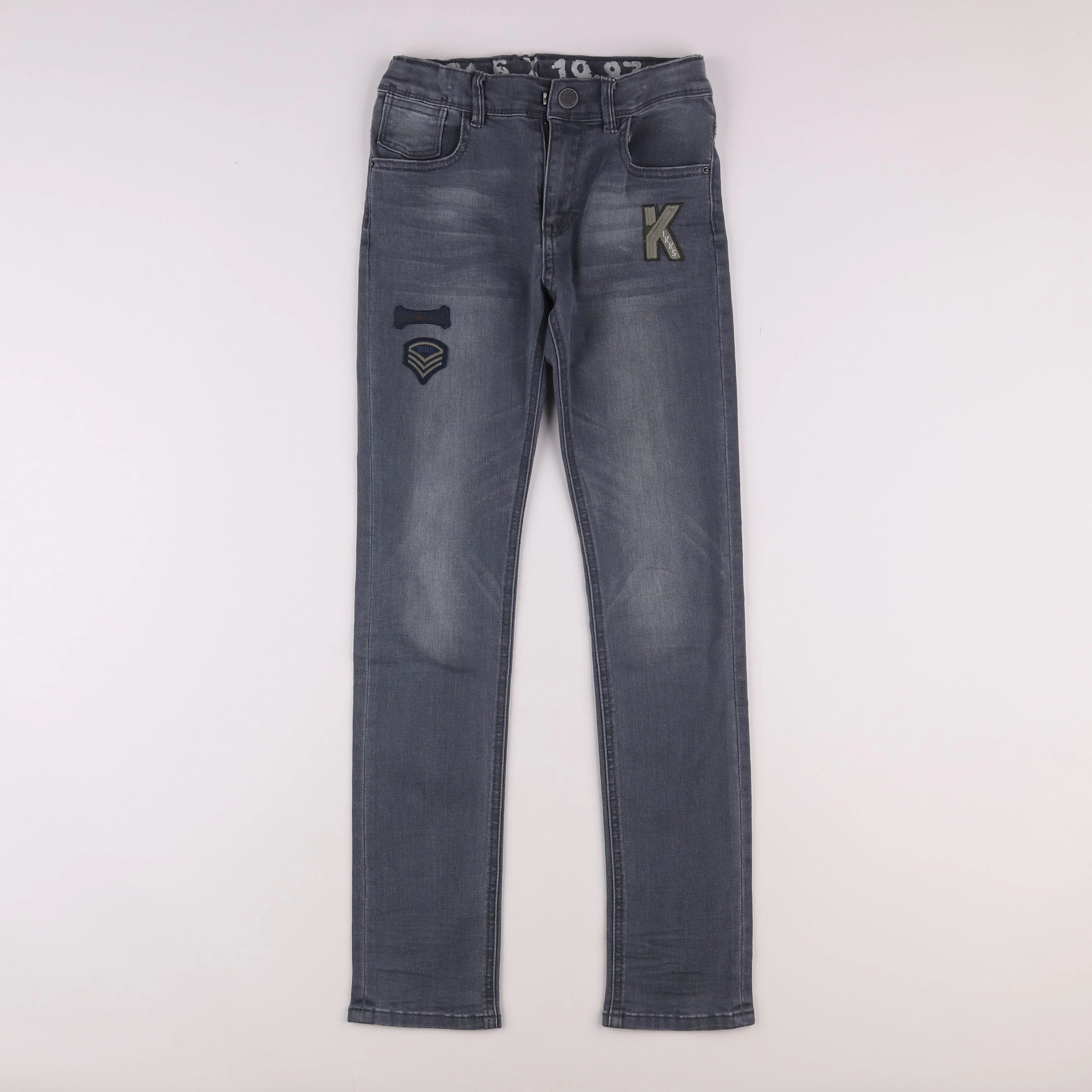 IKKS - jean gris - 12 ans