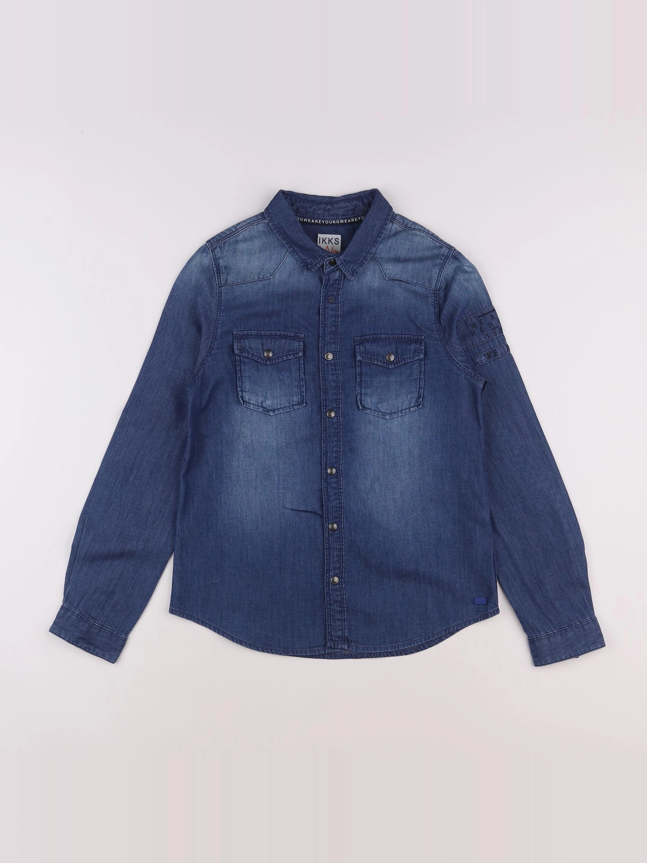IKKS - chemise bleu - 10 ans