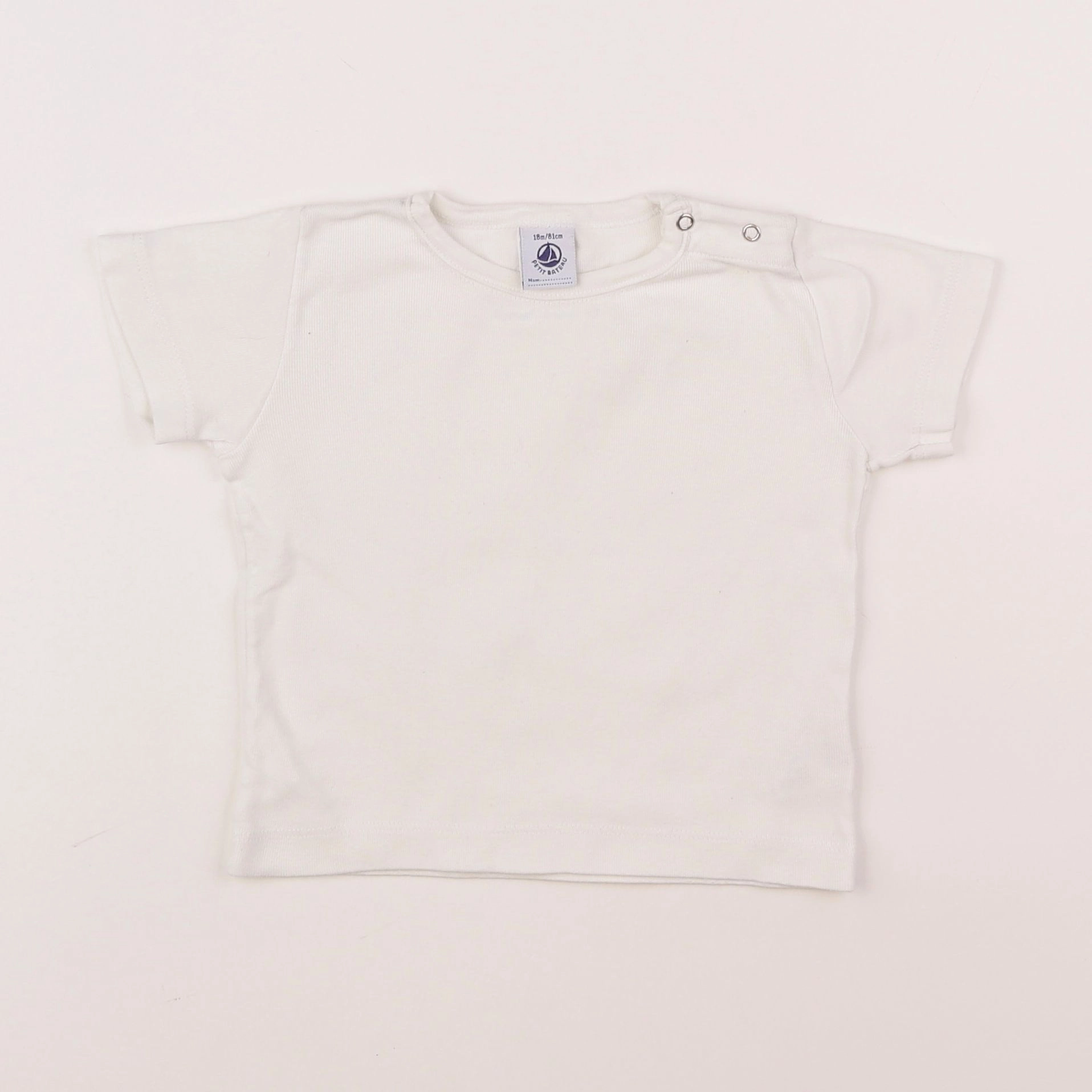 Petit Bateau - maillot de corps blanc - 18 mois