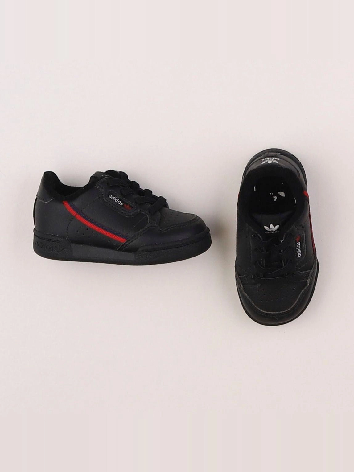 Adidas - tennis à scratch/ lacets noir - pointure 20