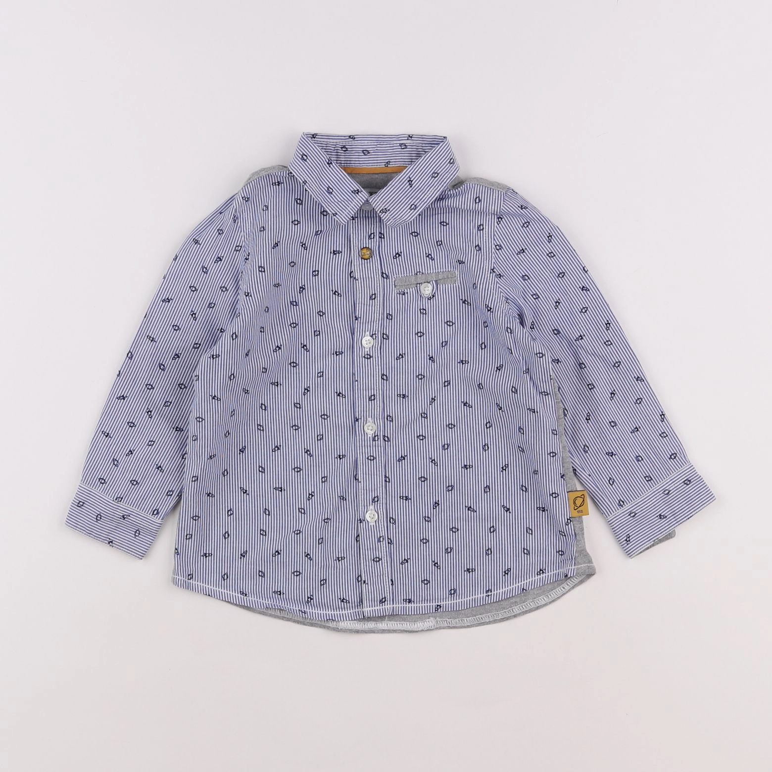 IKKS - chemise bleu - 18 mois