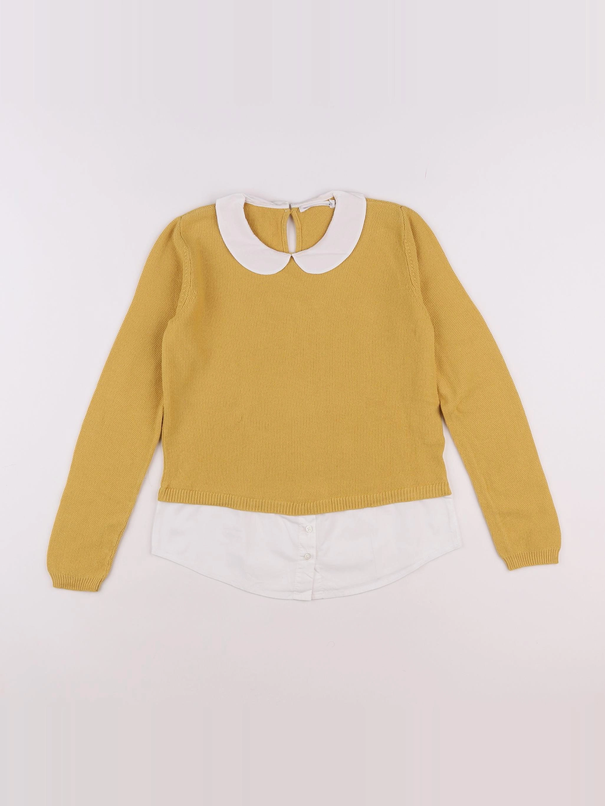 Monoprix - pull jaune - 12 ans