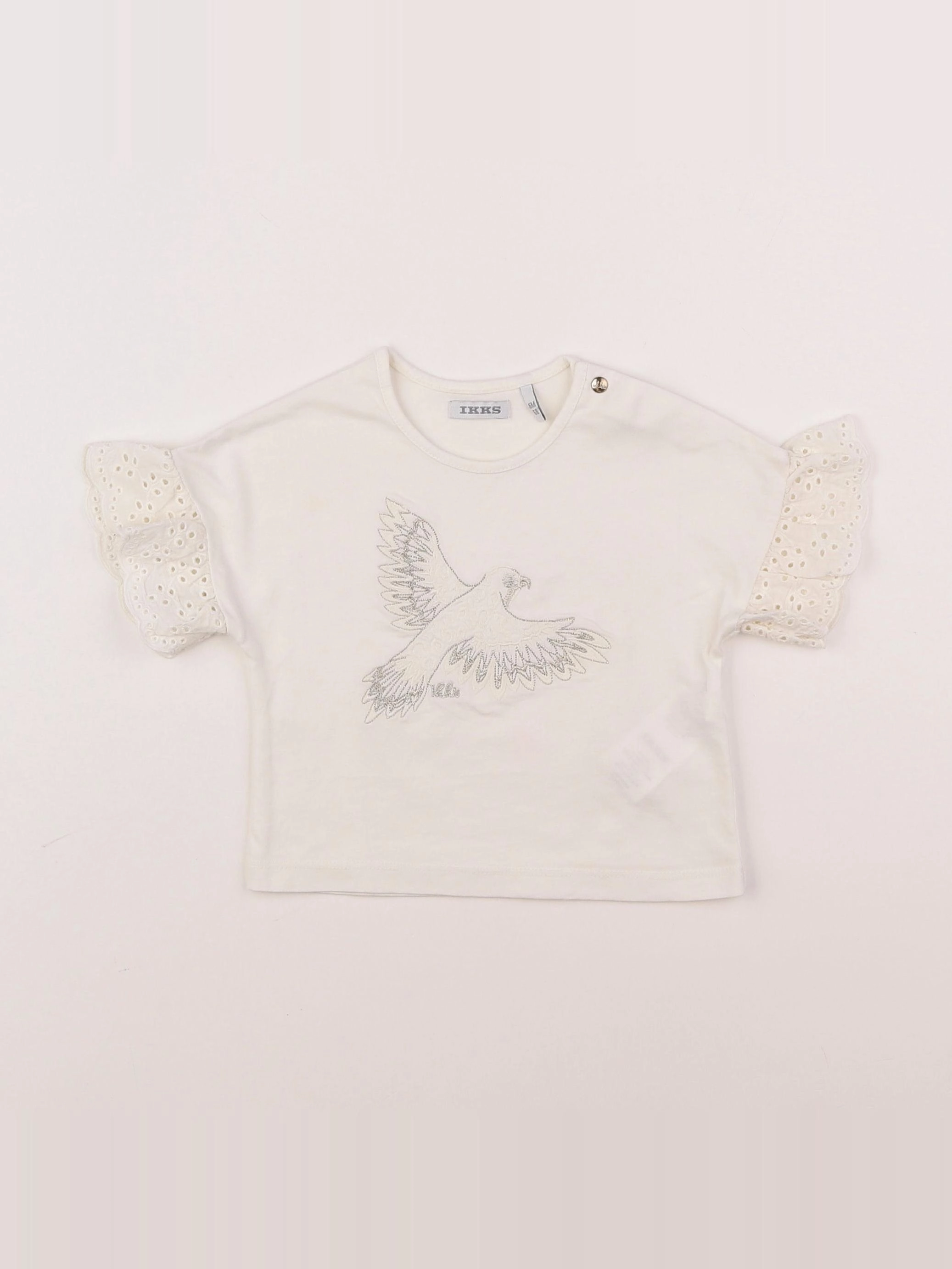 IKKS - tee-shirt blanc - 6 mois