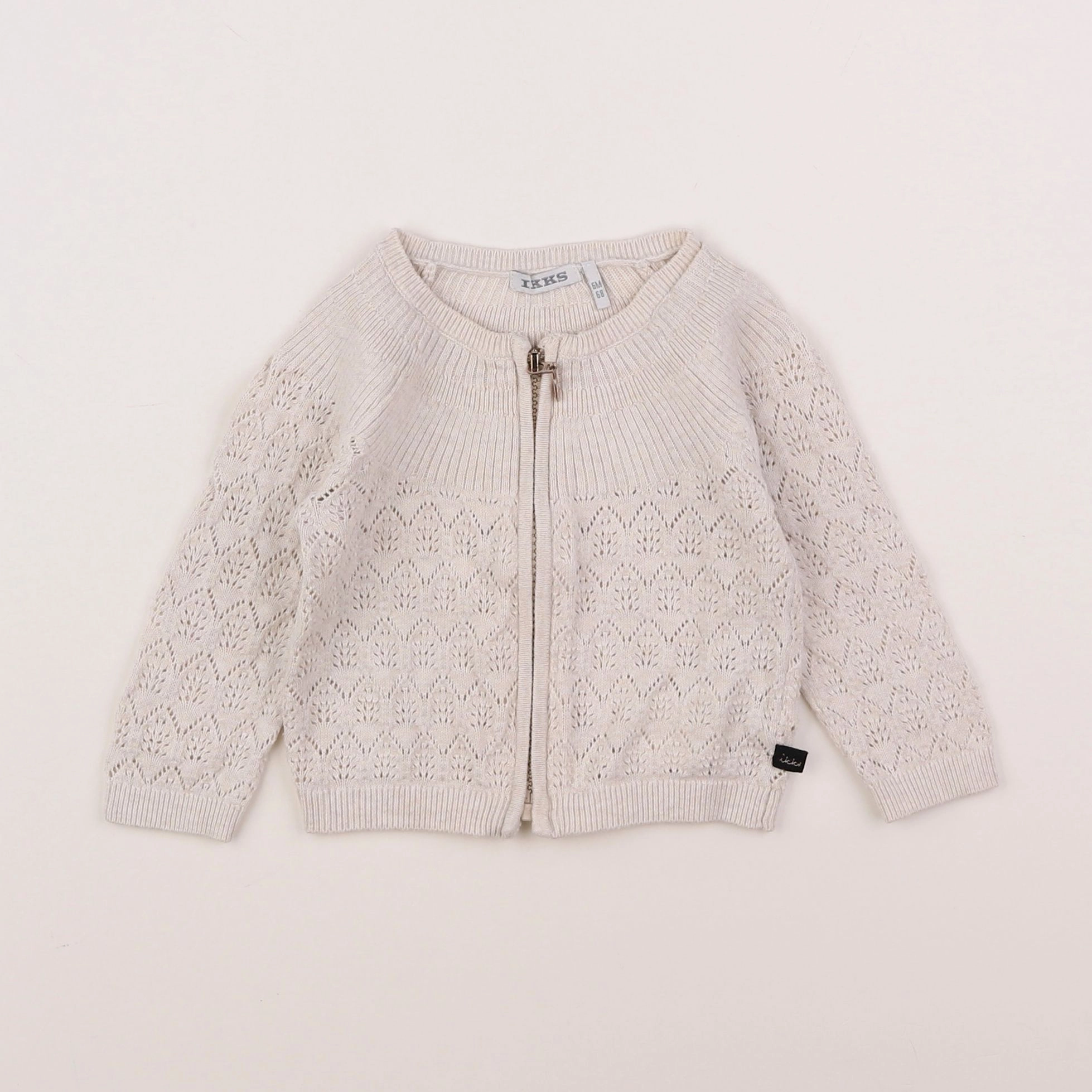 IKKS - gilet beige - 6 mois