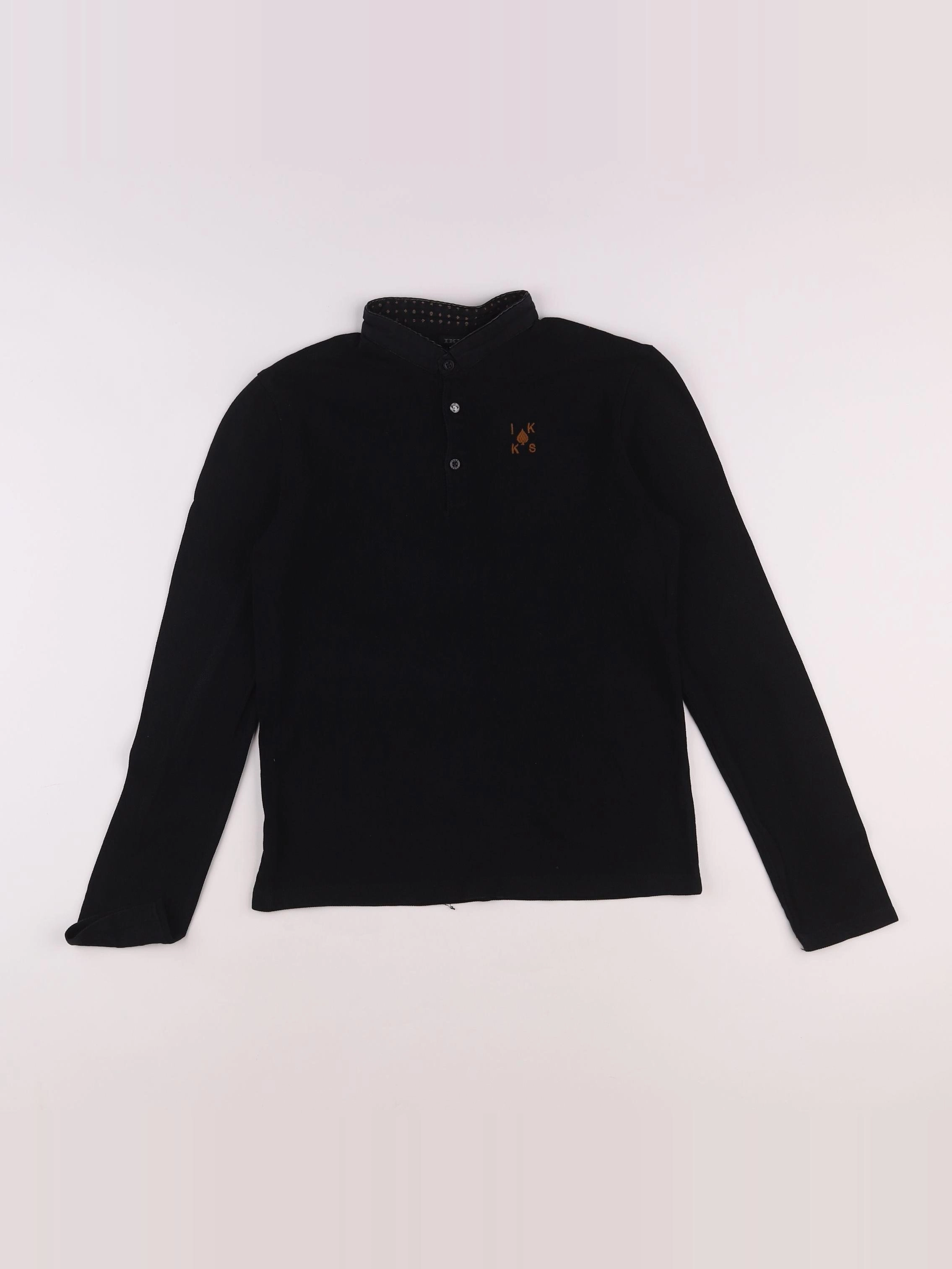 IKKS - polo imprimé au dos noir - 12 ans