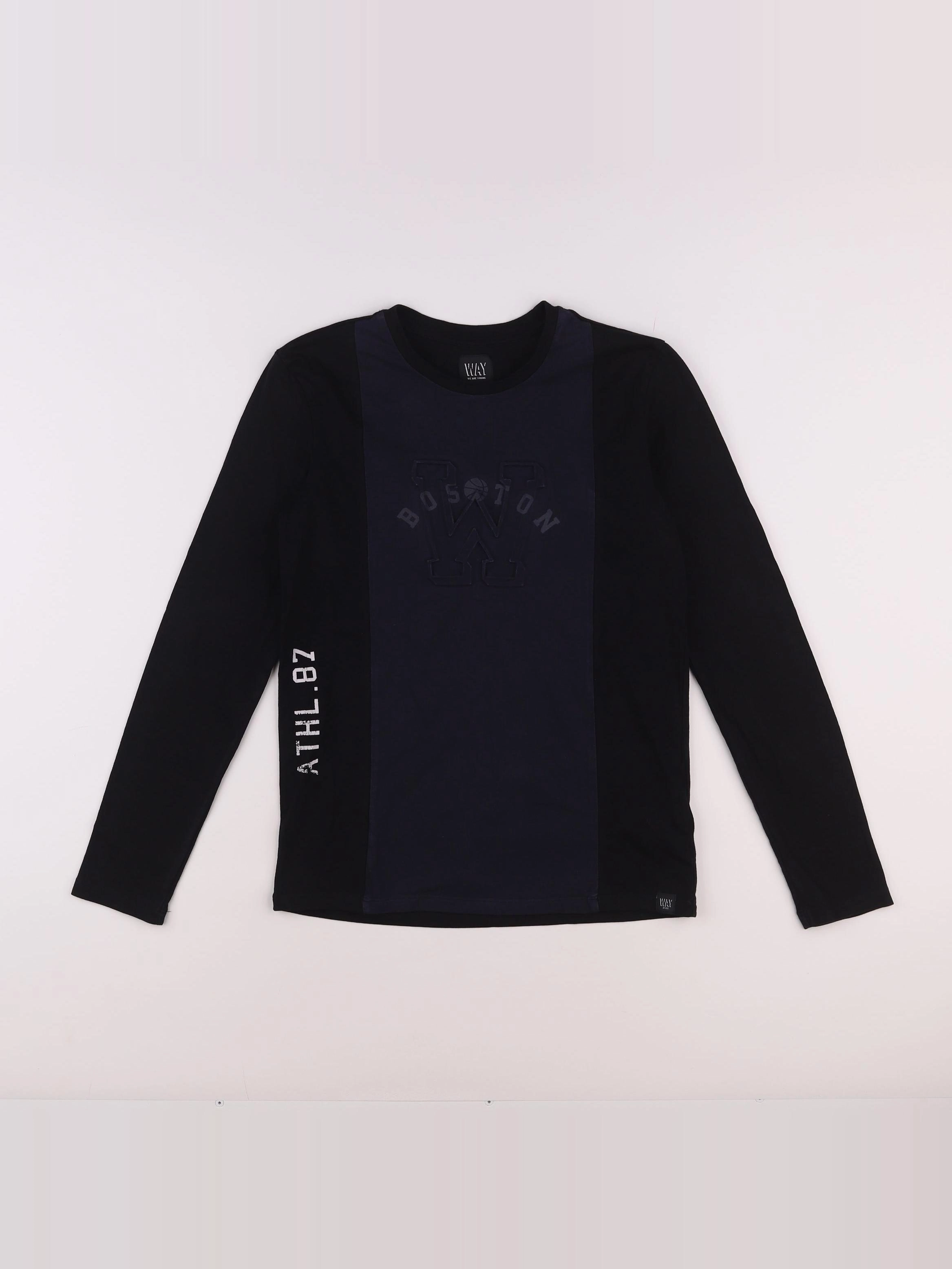 IKKS - tee-shirt bleu, noir - 12 ans