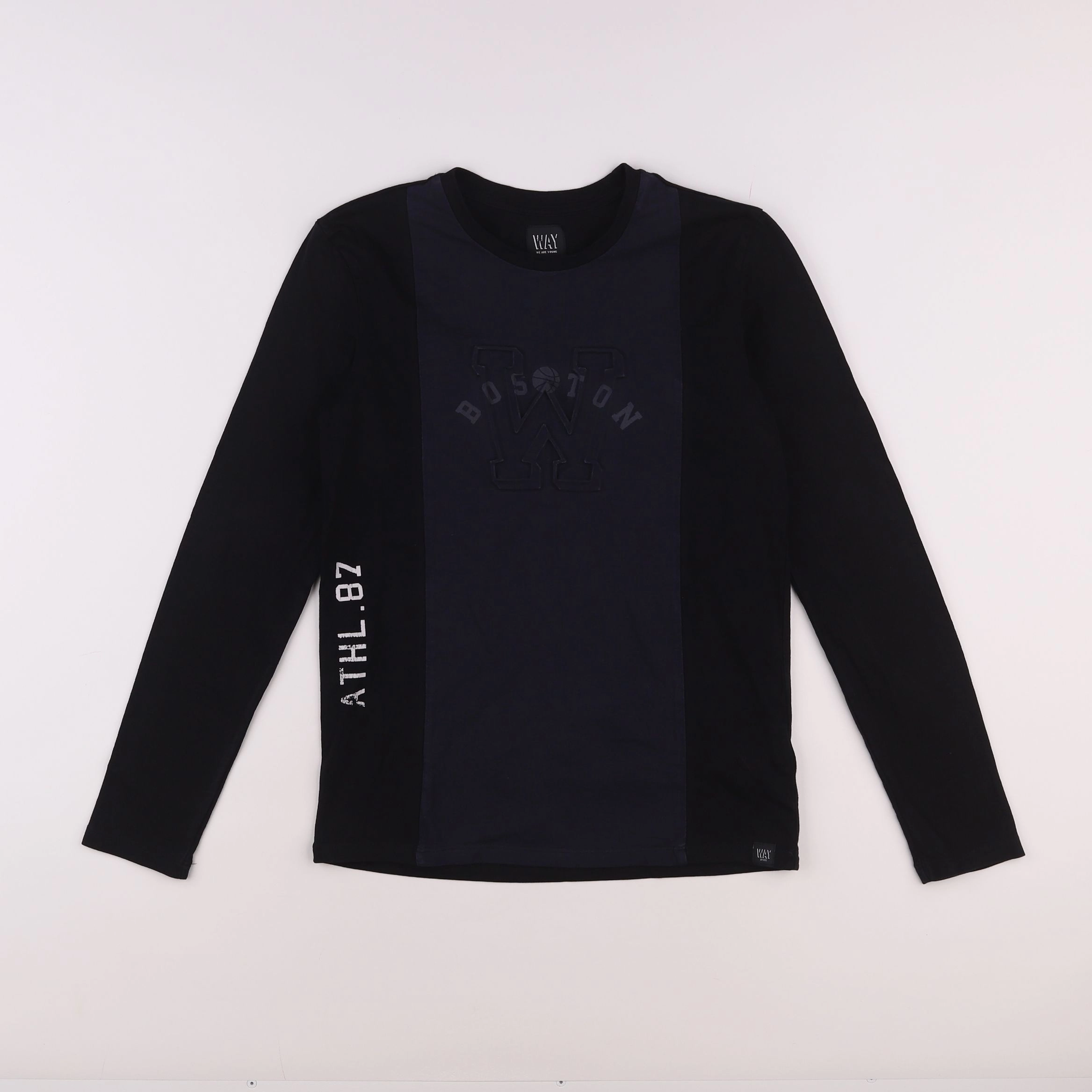 IKKS - tee-shirt bleu, noir - 12 ans