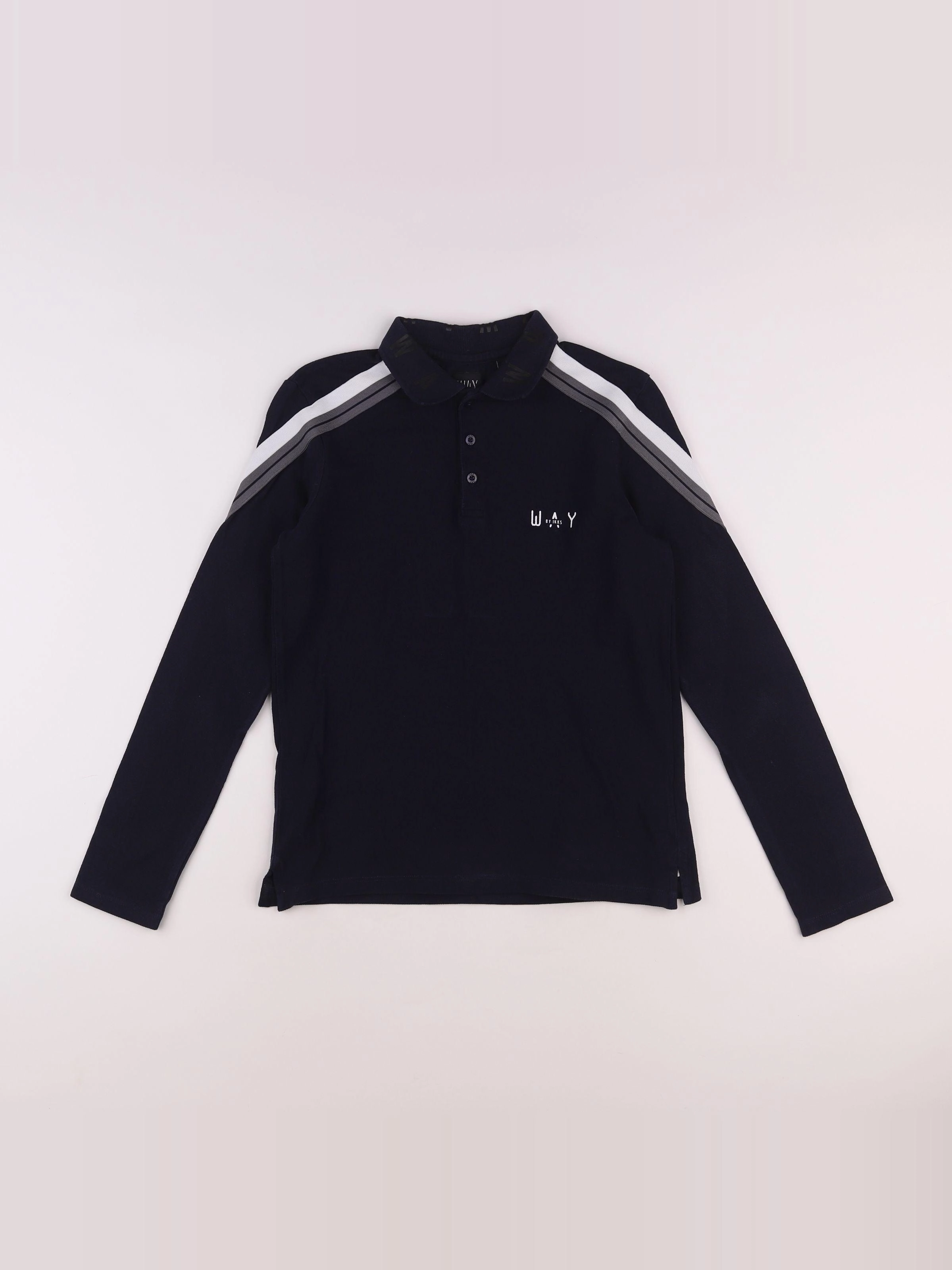 IKKS - polo imprimé au dos bleu - 12 ans