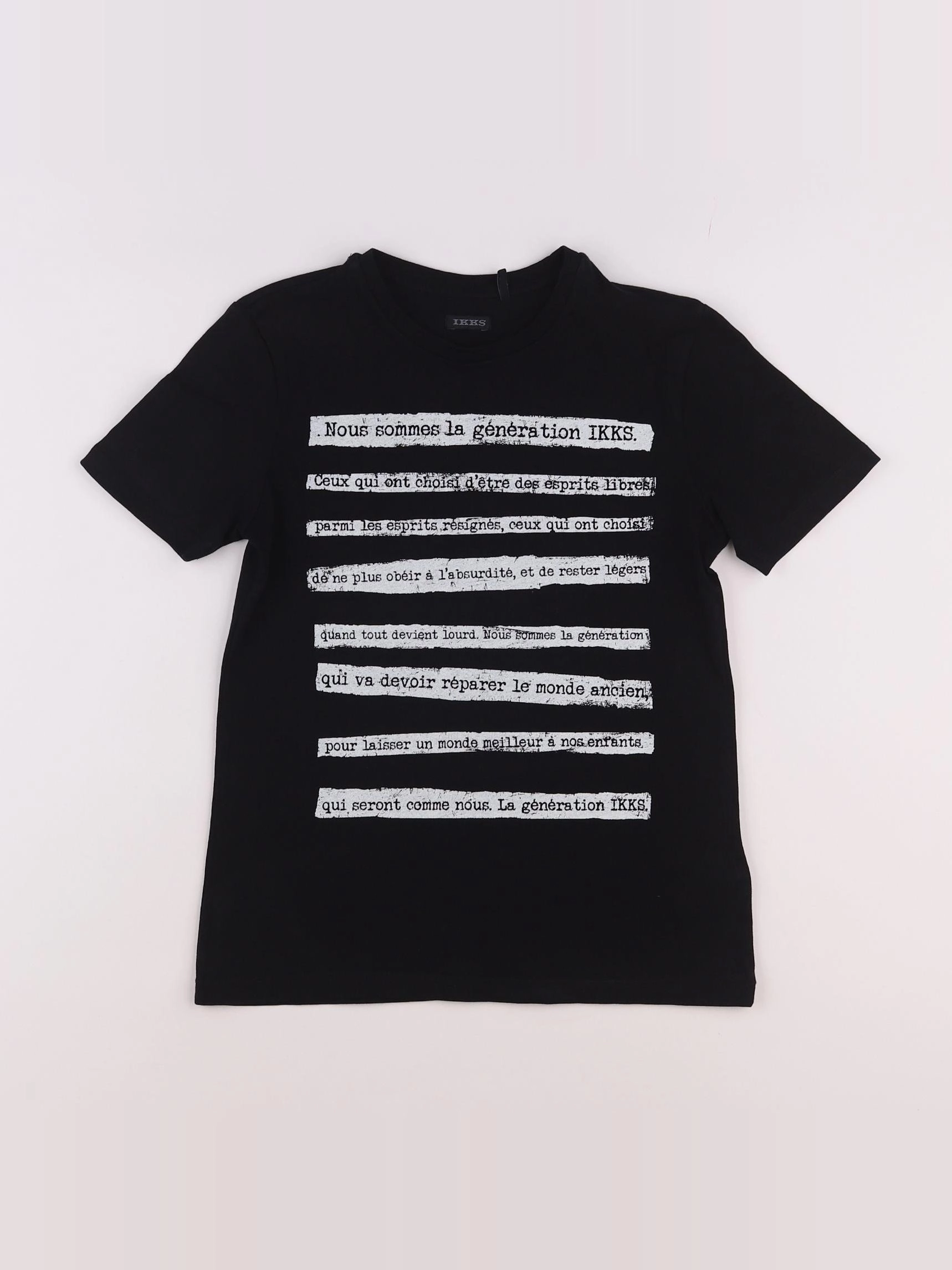IKKS - tee-shirt noir - 10 ans