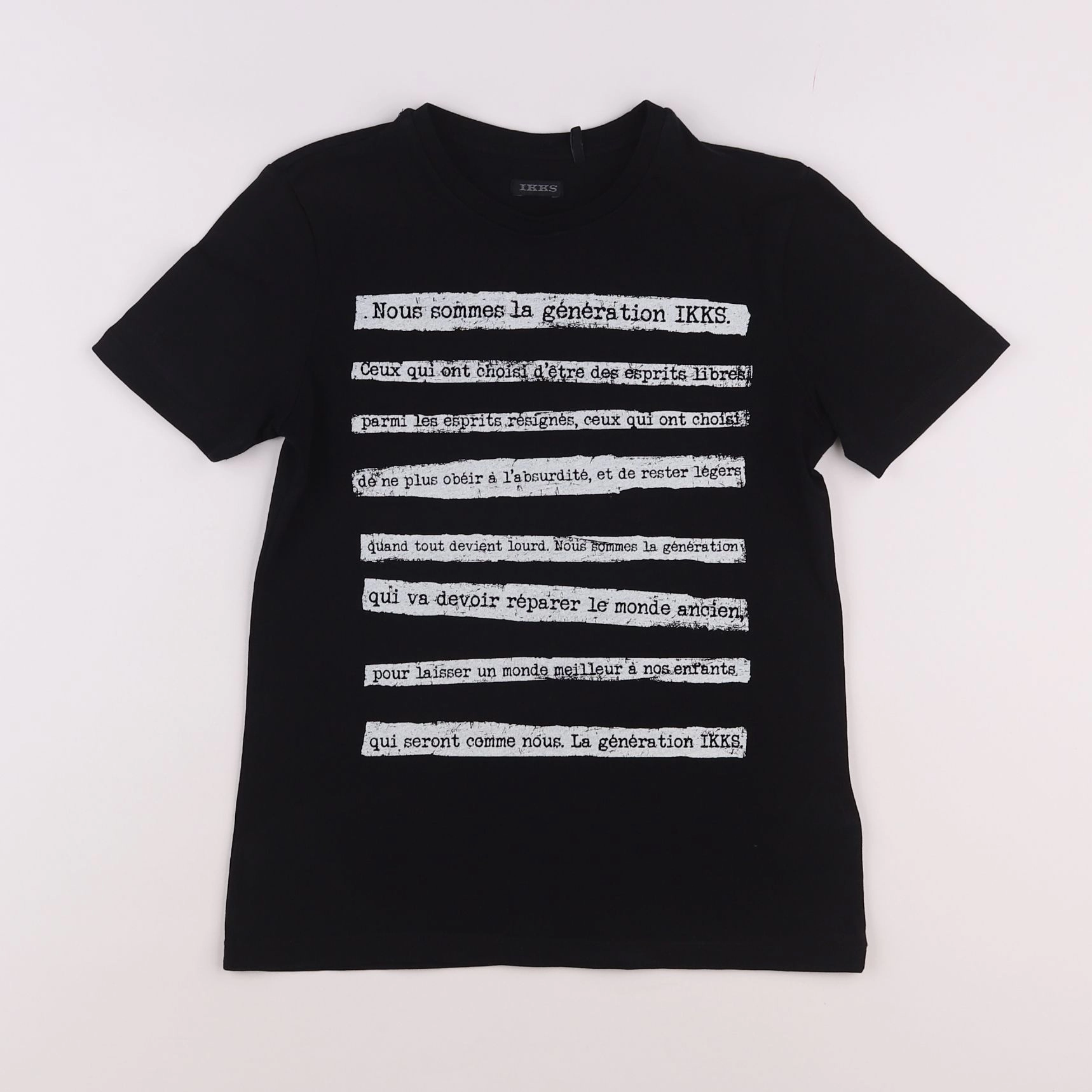 IKKS - tee-shirt noir - 10 ans