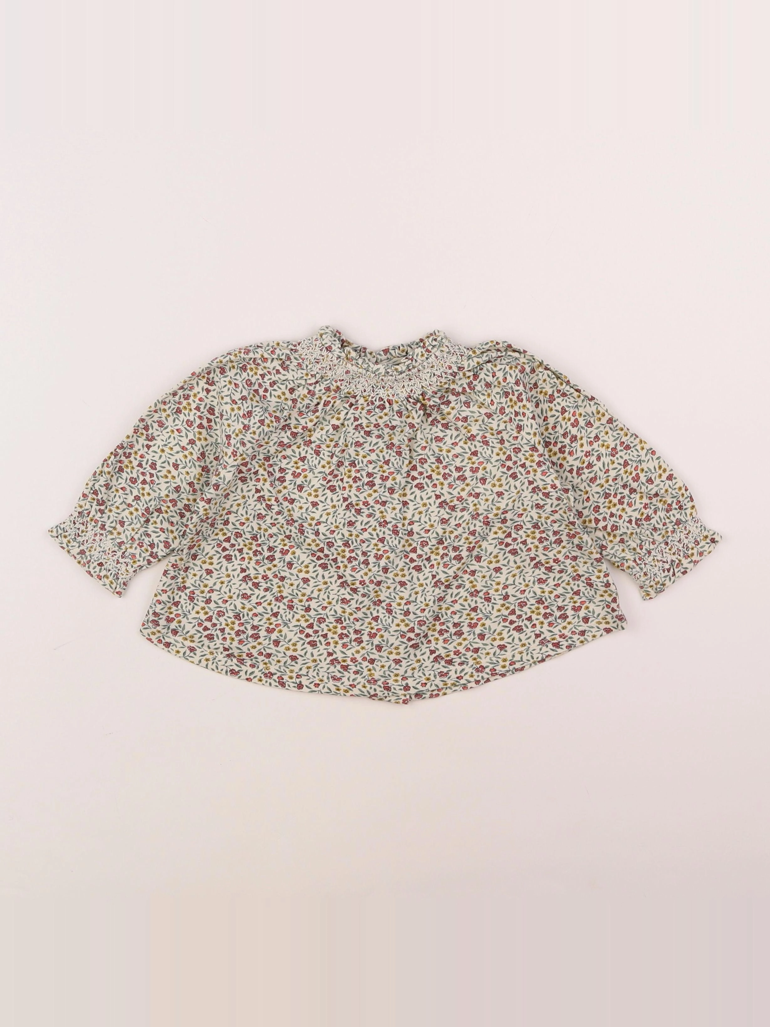 Vertbaudet - blouse multicolore - 6 mois