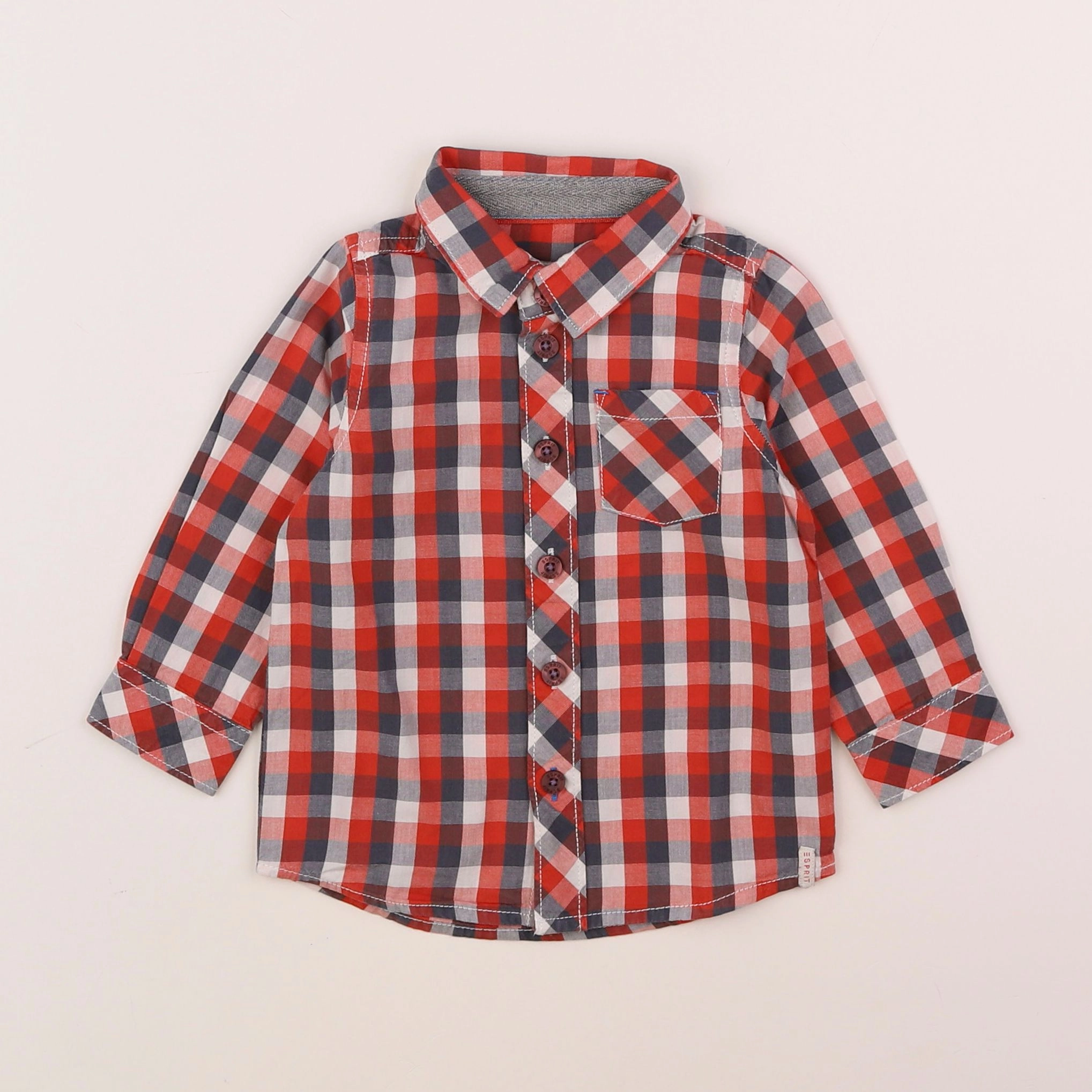 Esprit - chemise rouge - 6 mois