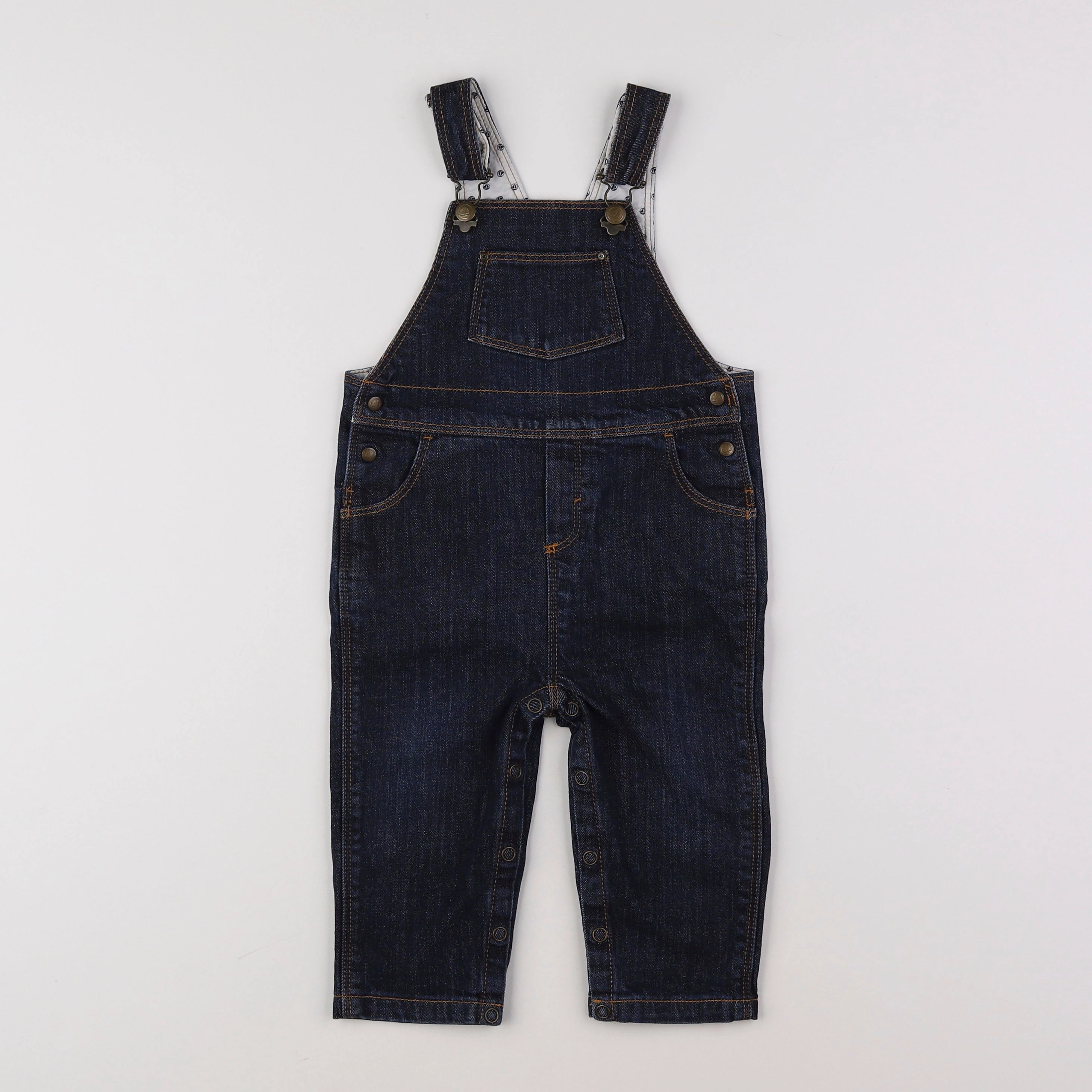 Petit Bateau - salopette bleu - 12 mois