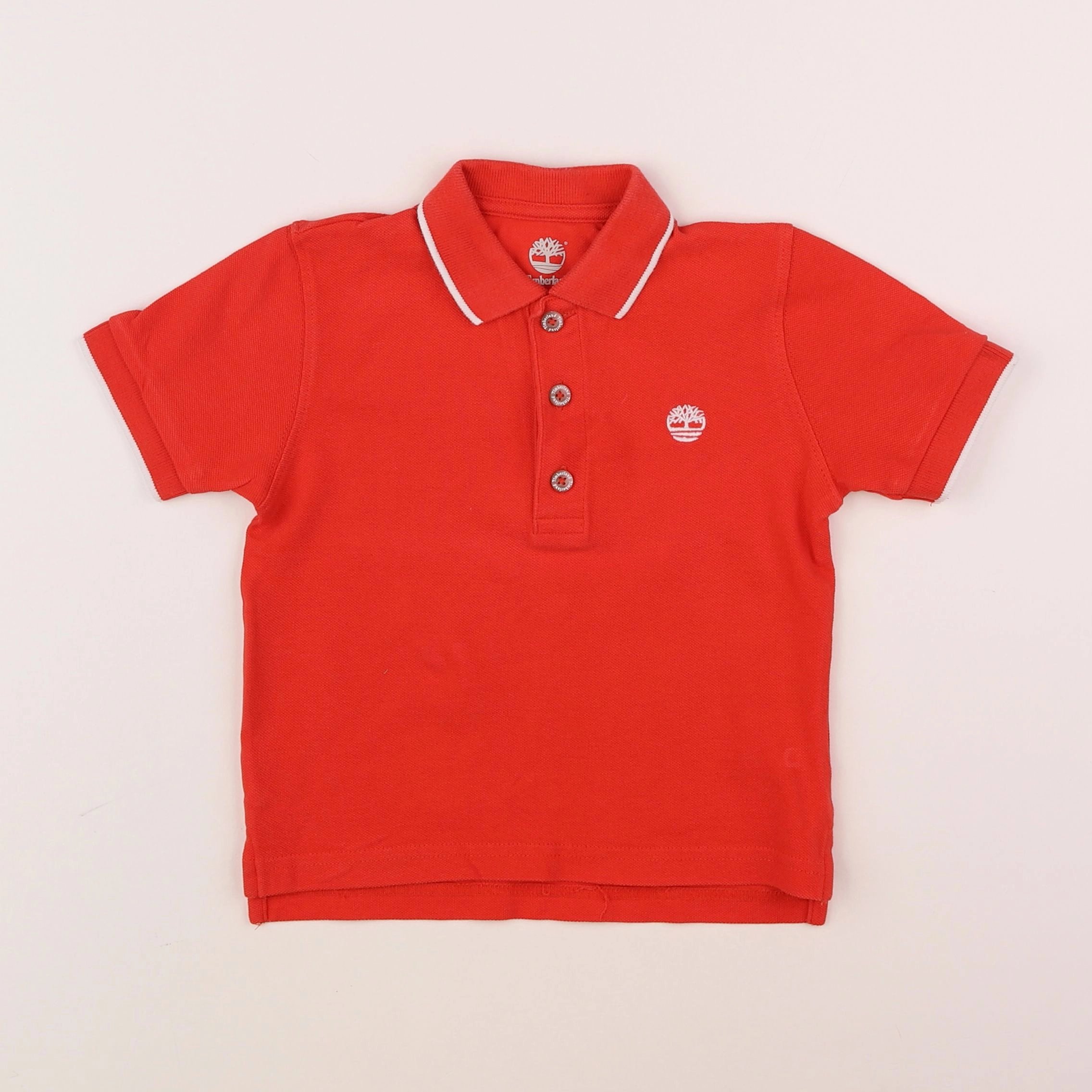 Timberland - polo rouge - 3 ans