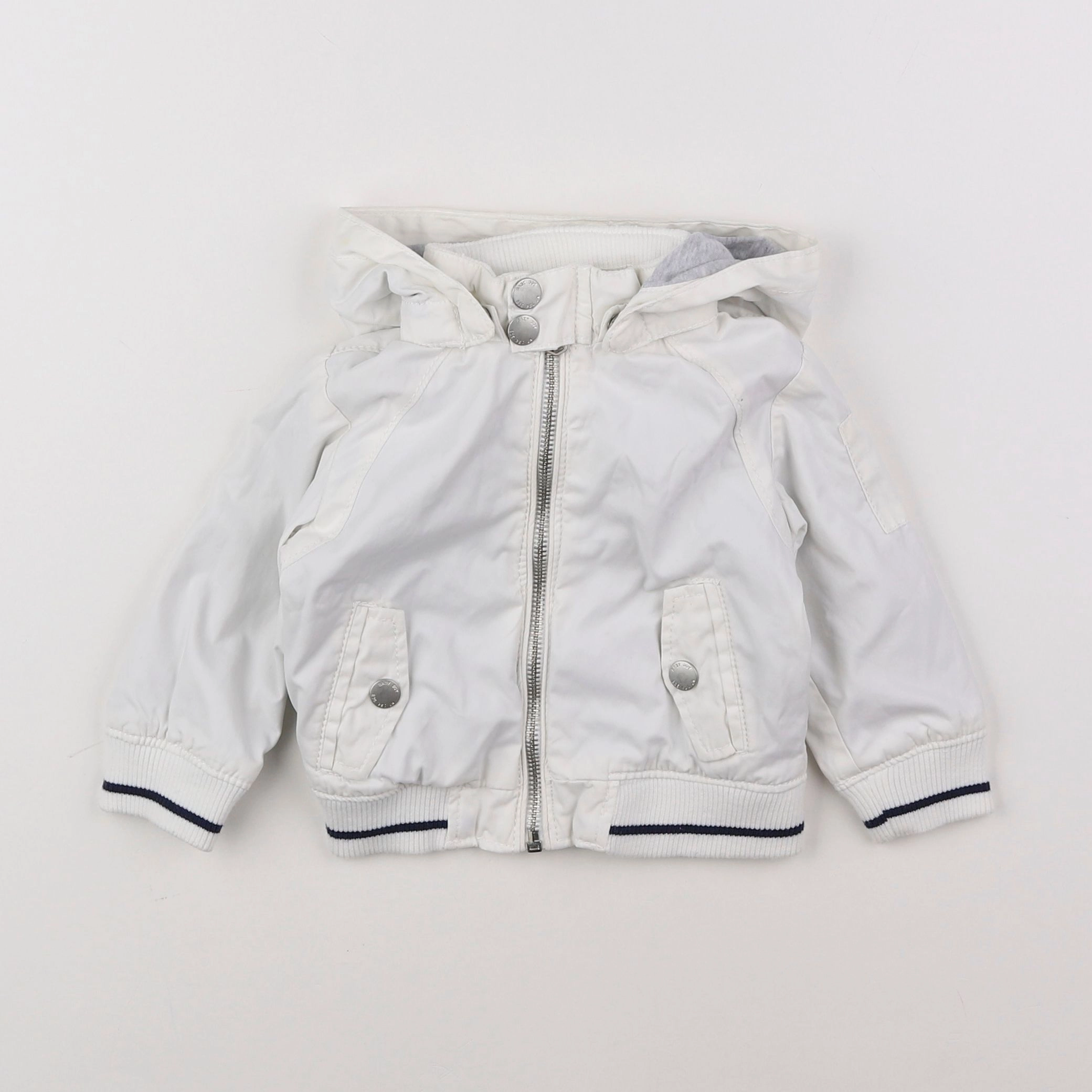 Zara - veste blanc - 6/9 mois