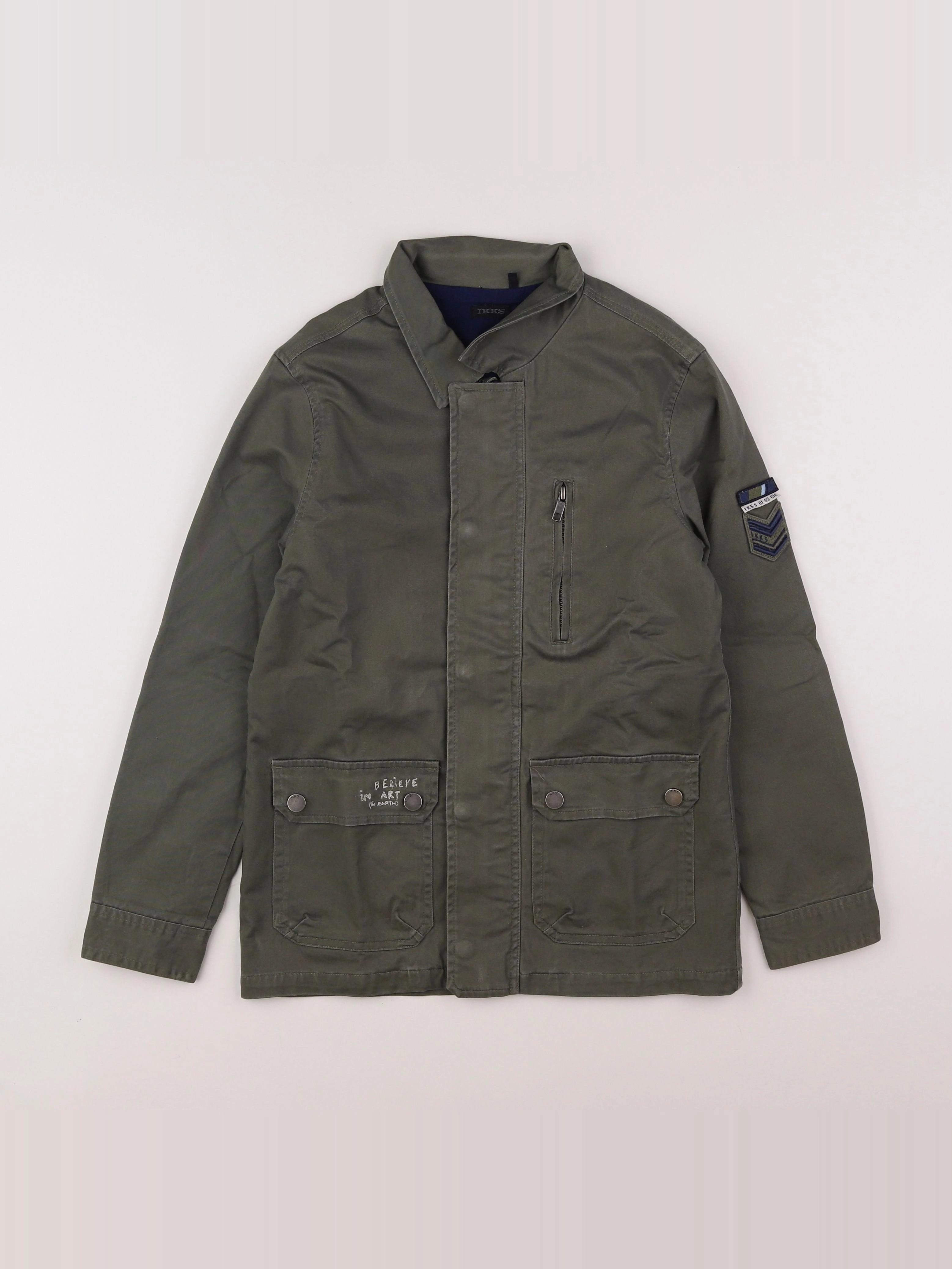 IKKS - veste imprimé au dos vert - 10 ans