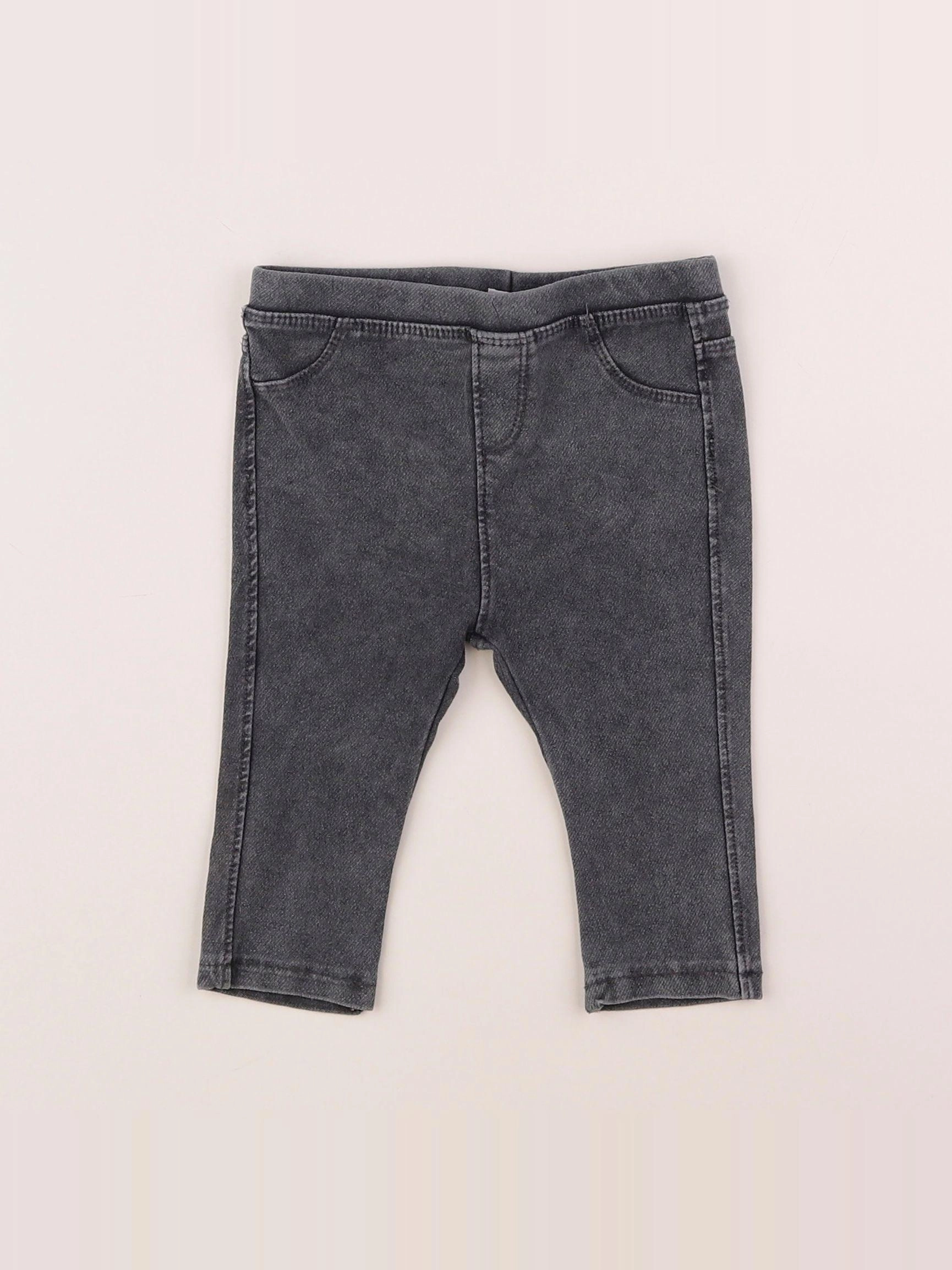 Zara - jegging gris - 3/6 mois