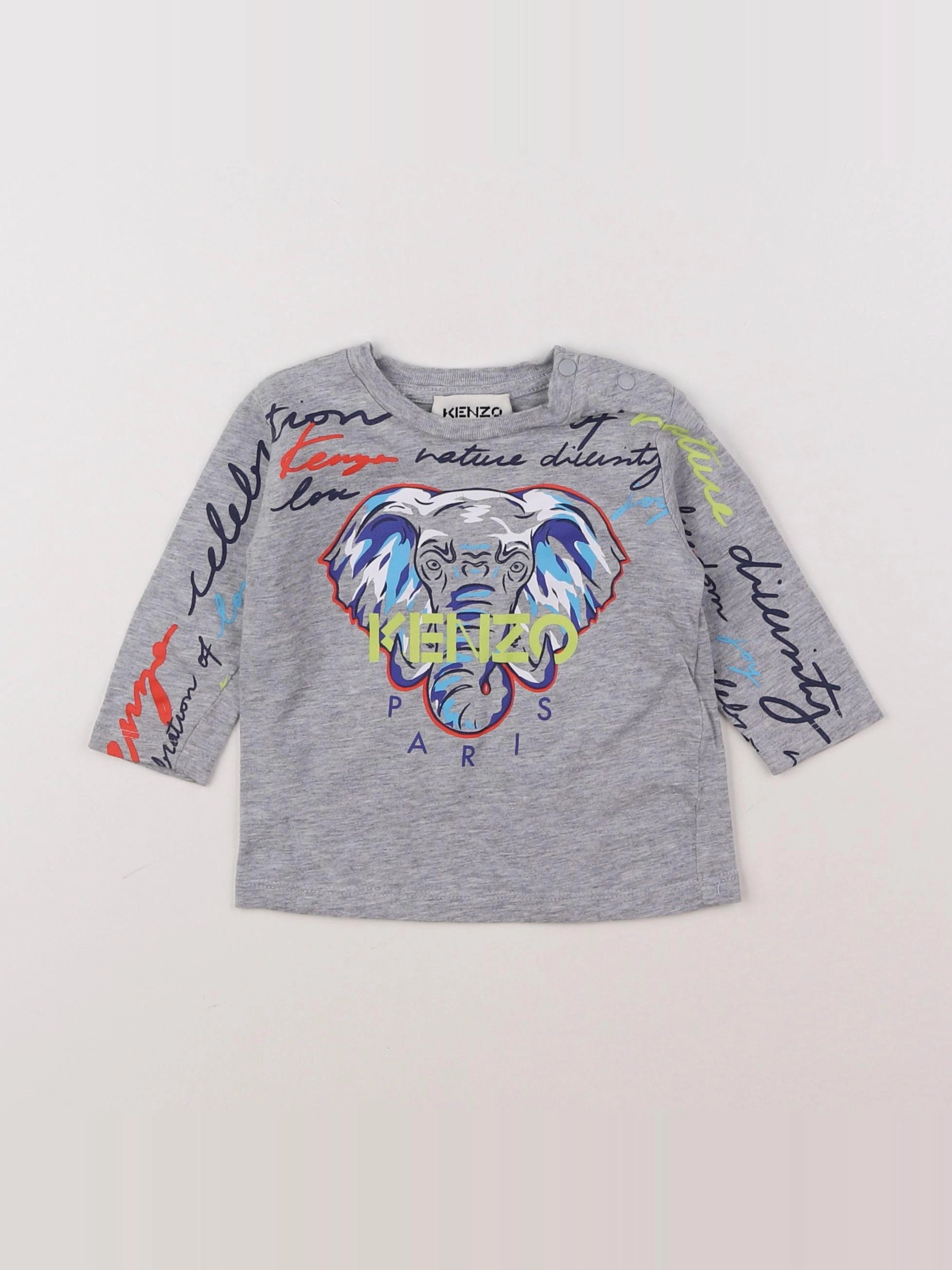 Kenzo - tee-shirt gris - 6 mois