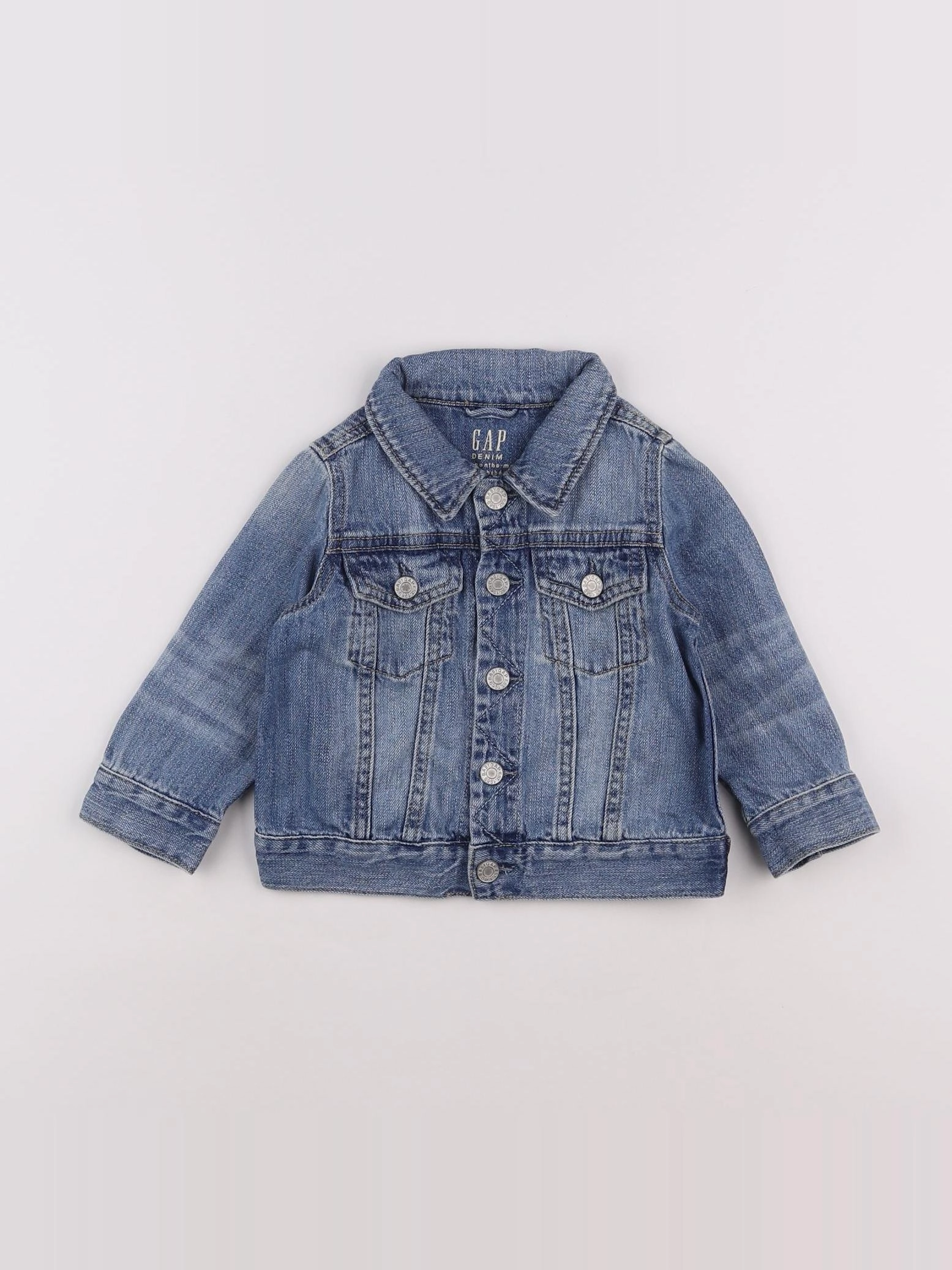GAP - veste bleu - 12/18 mois