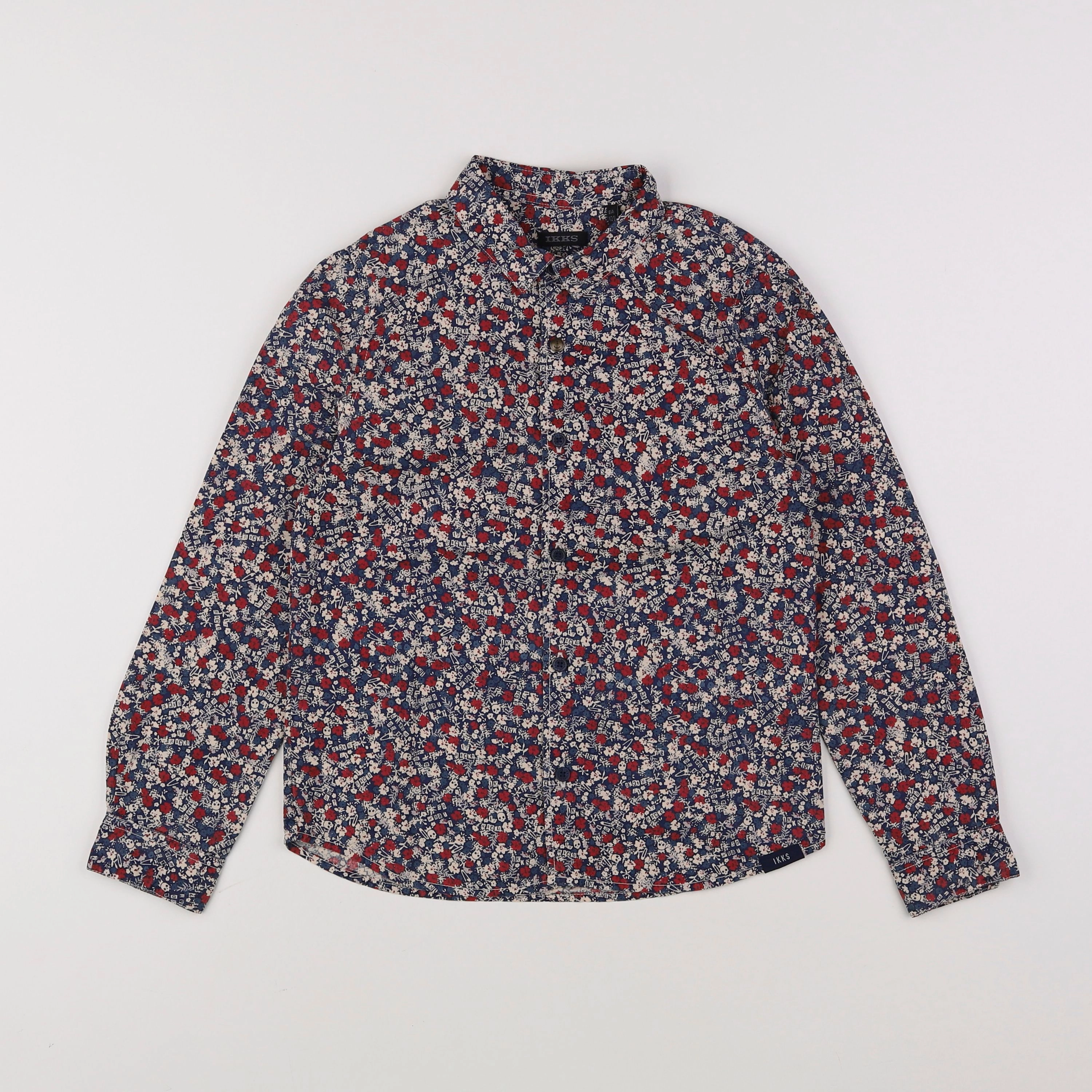 IKKS - chemise bleu - 8 ans