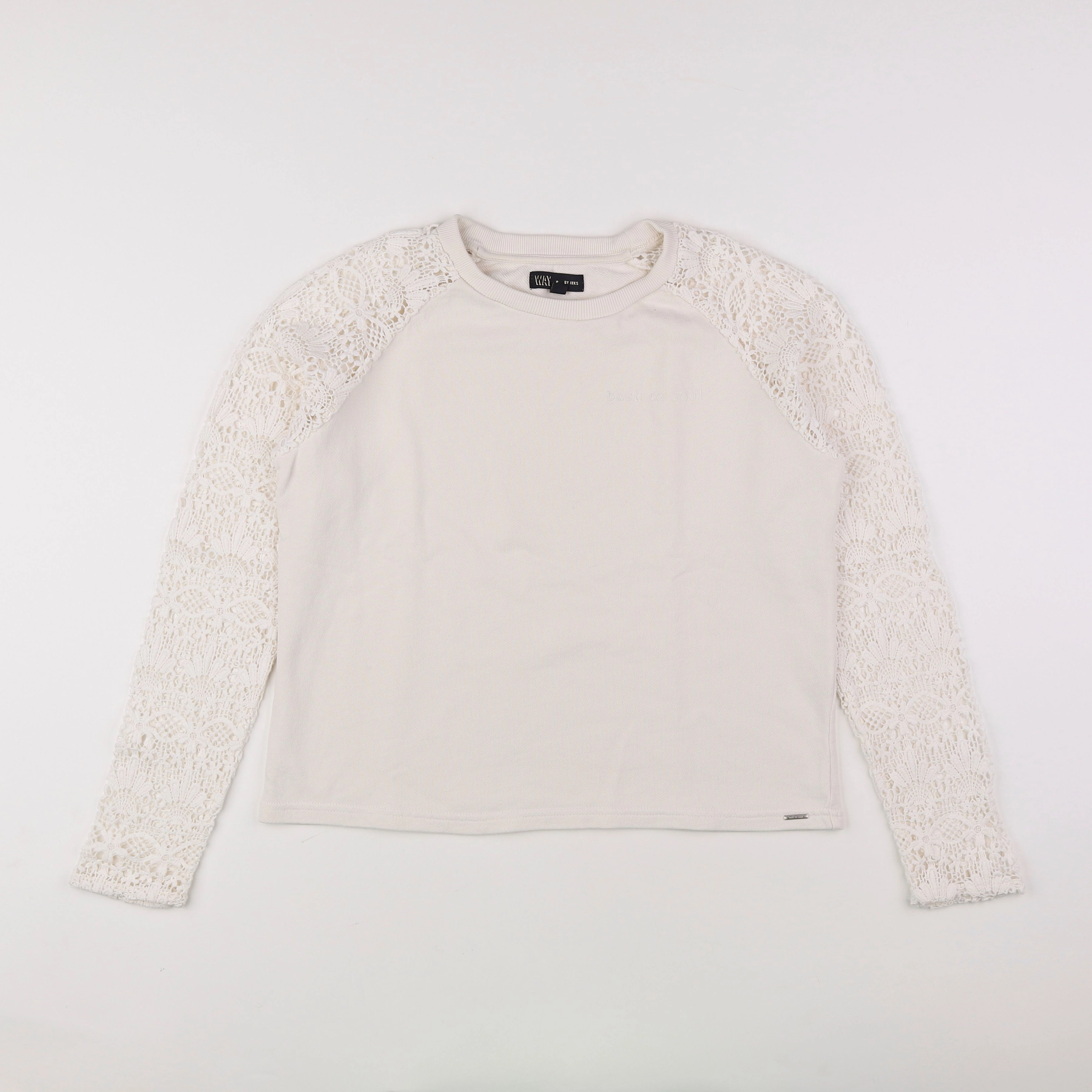 IKKS - sweat beige - 14 ans