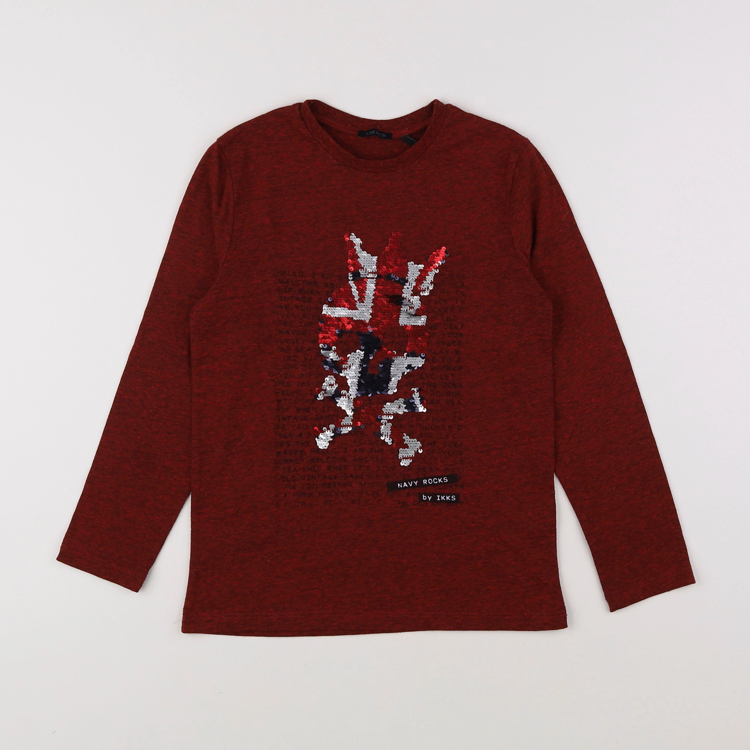IKKS - tee-shirt rouge - 8 ans