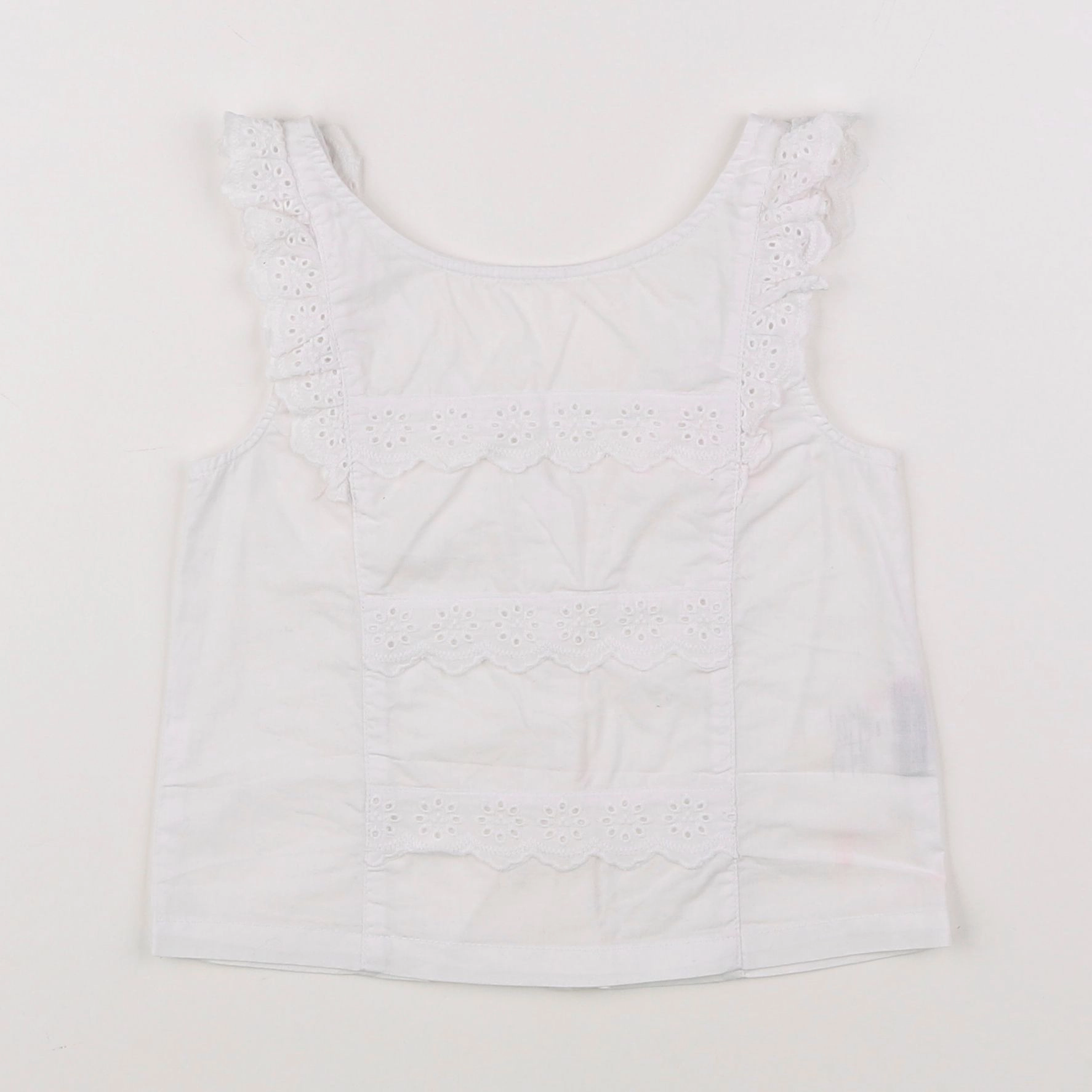 Vertbaudet - blouse blanc - 7 ans