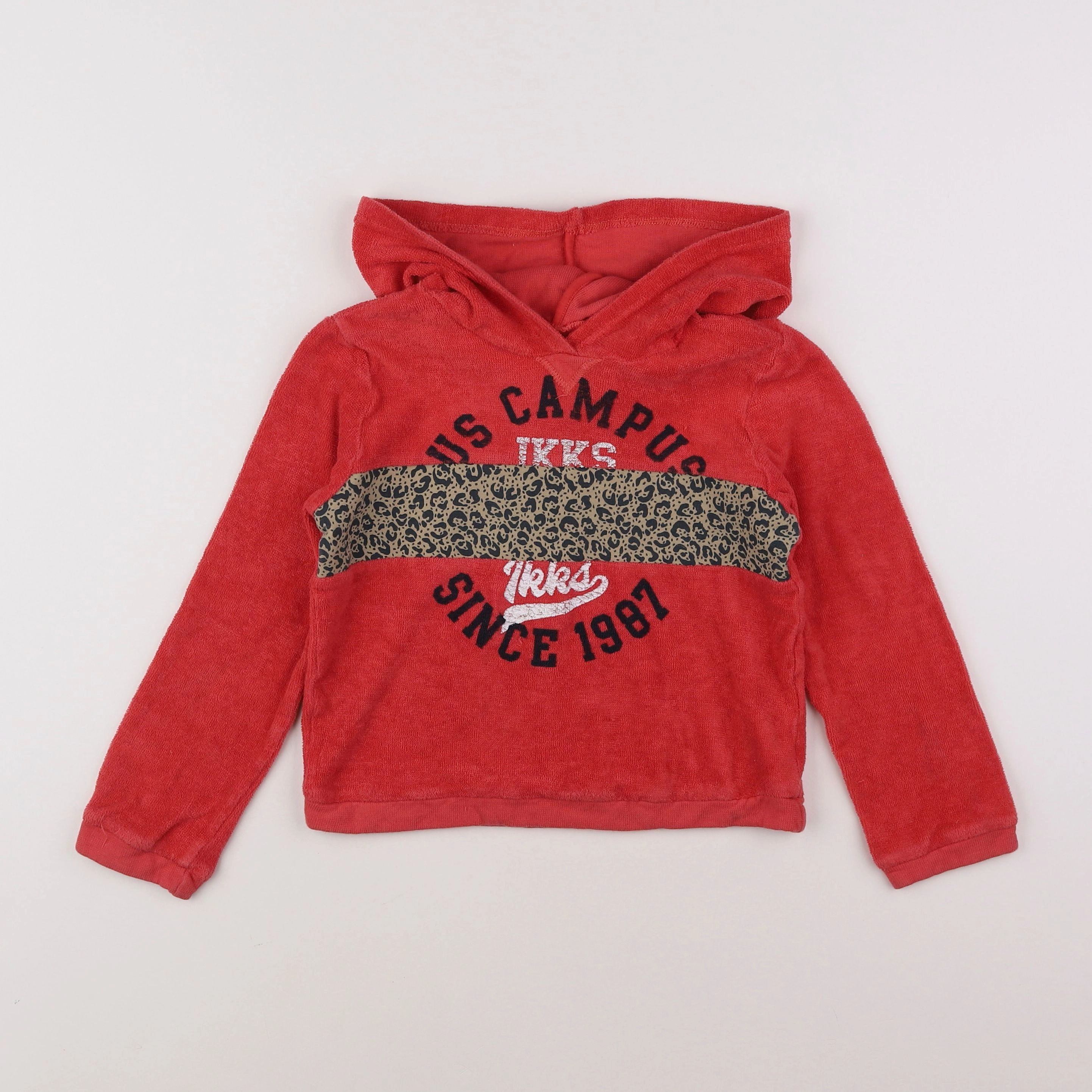IKKS - sweat rouge - 8 ans