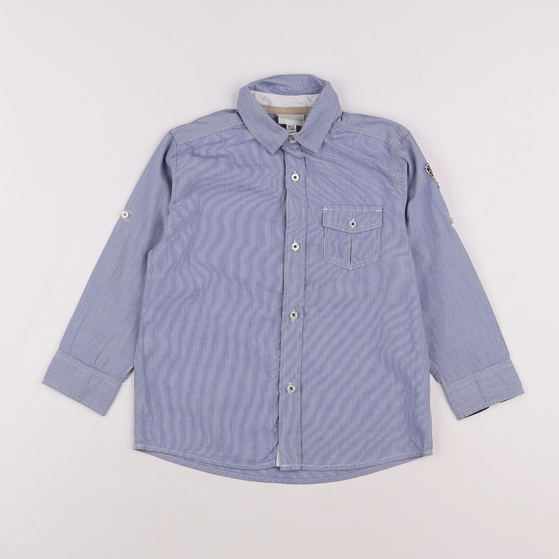 Vertbaudet - chemise bleu - 5 ans