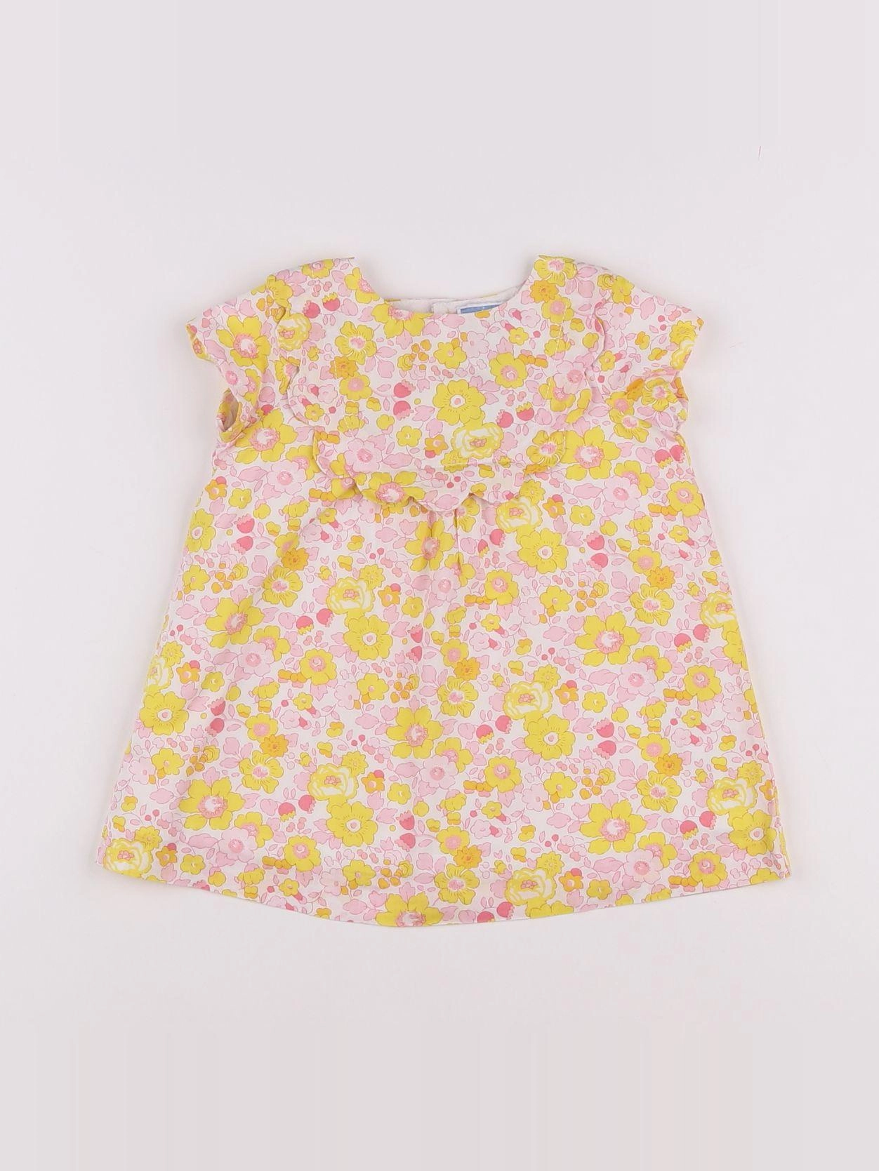 Jacadi - robe liberty multicolore - 6 mois