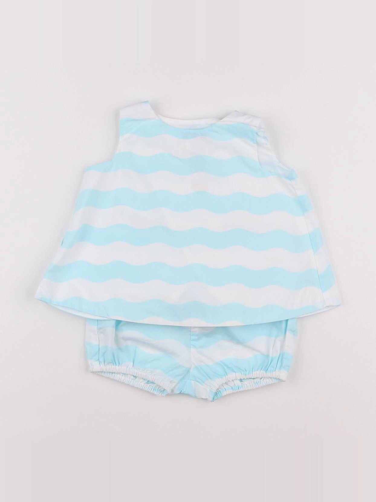 Jacadi - ensemble bleu - 6 mois