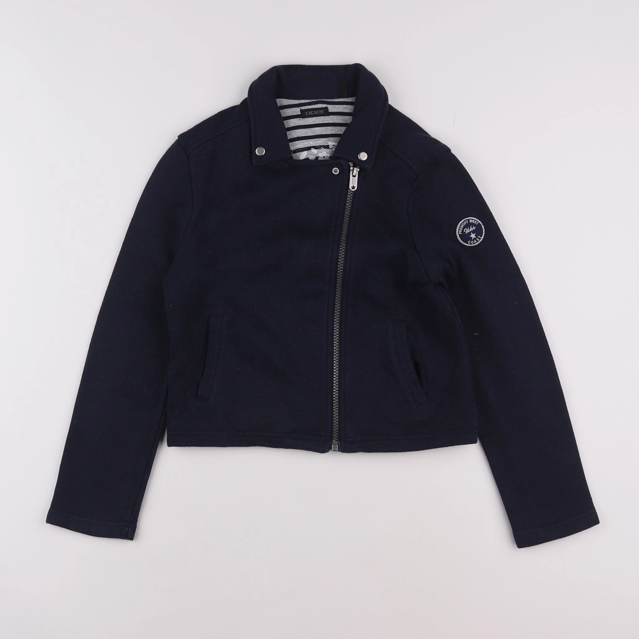 IKKS - veste bleu, argent - 10 ans