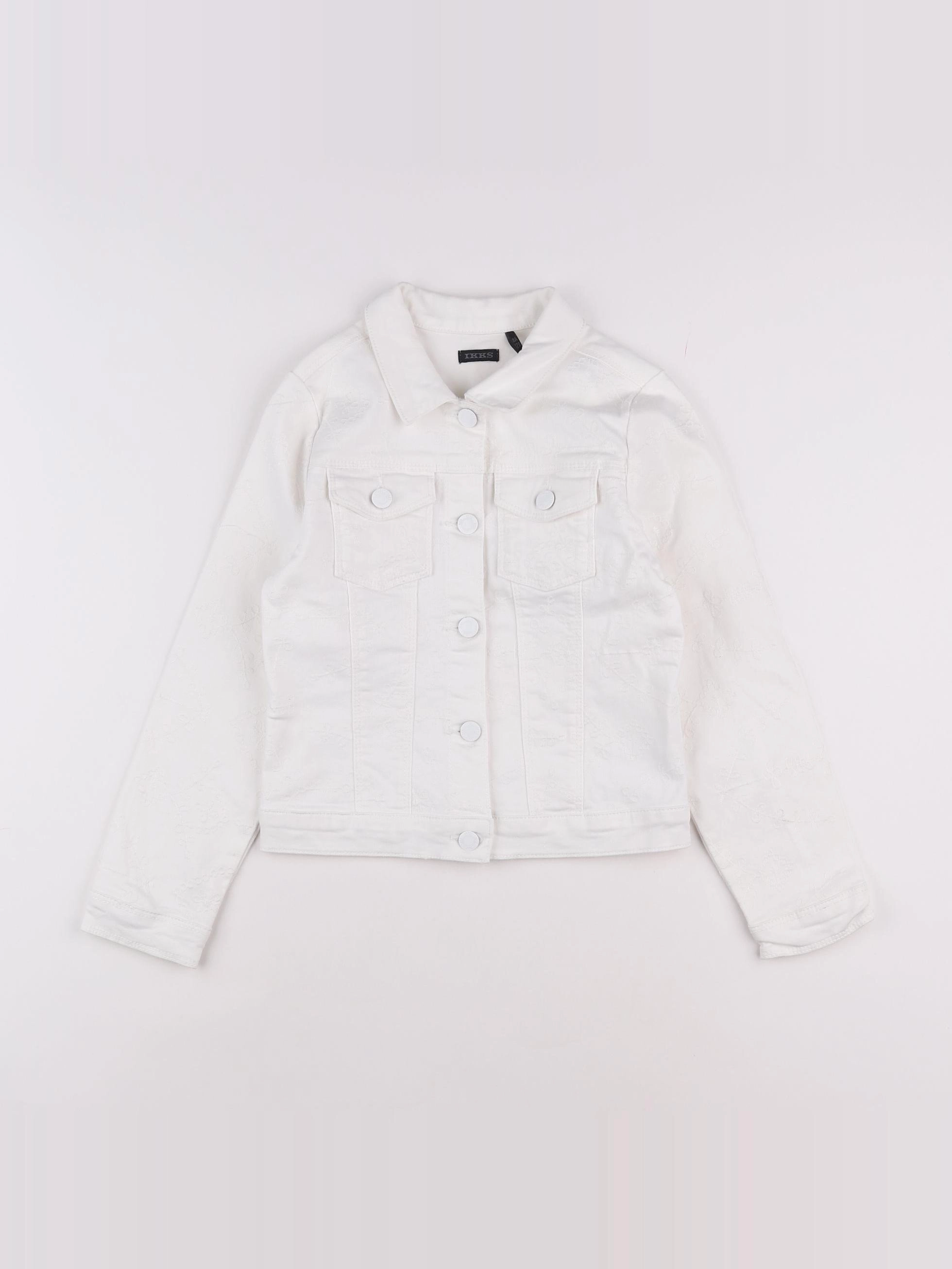 IKKS - veste blanc - 8 ans