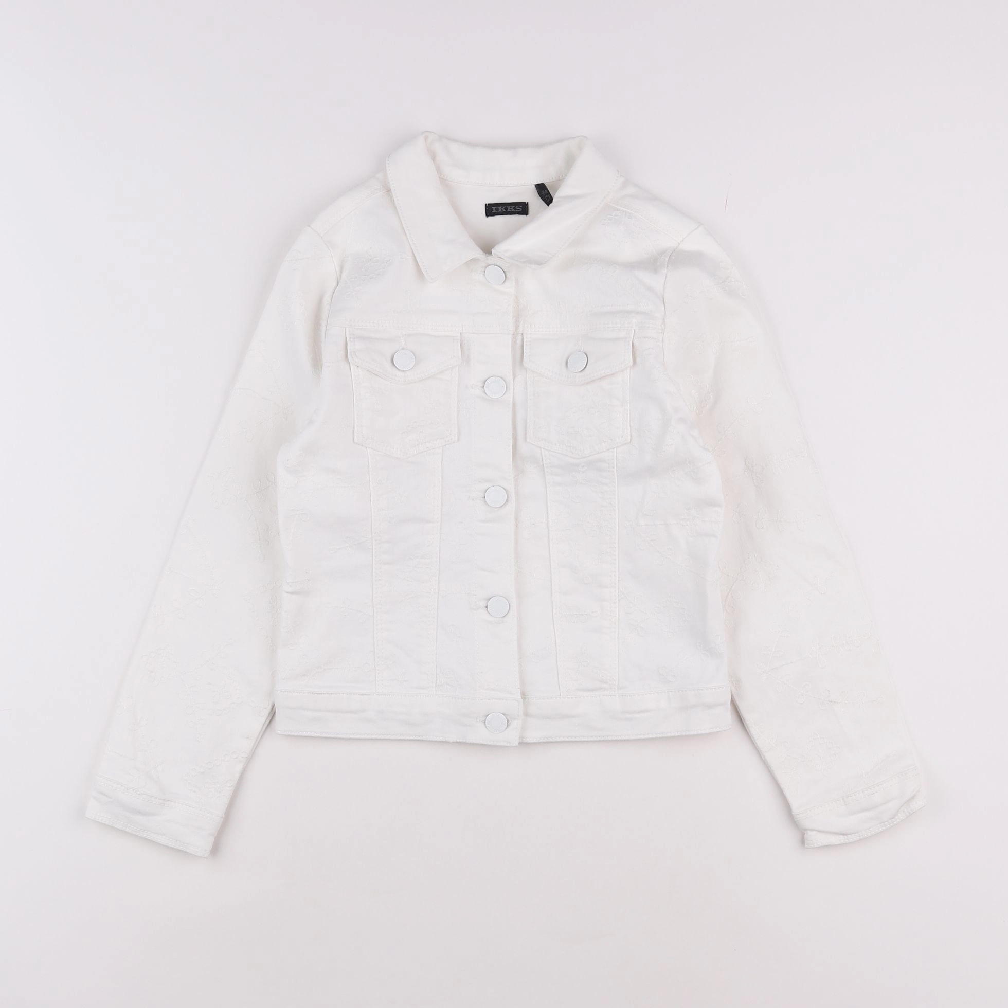 IKKS - veste blanc - 8 ans